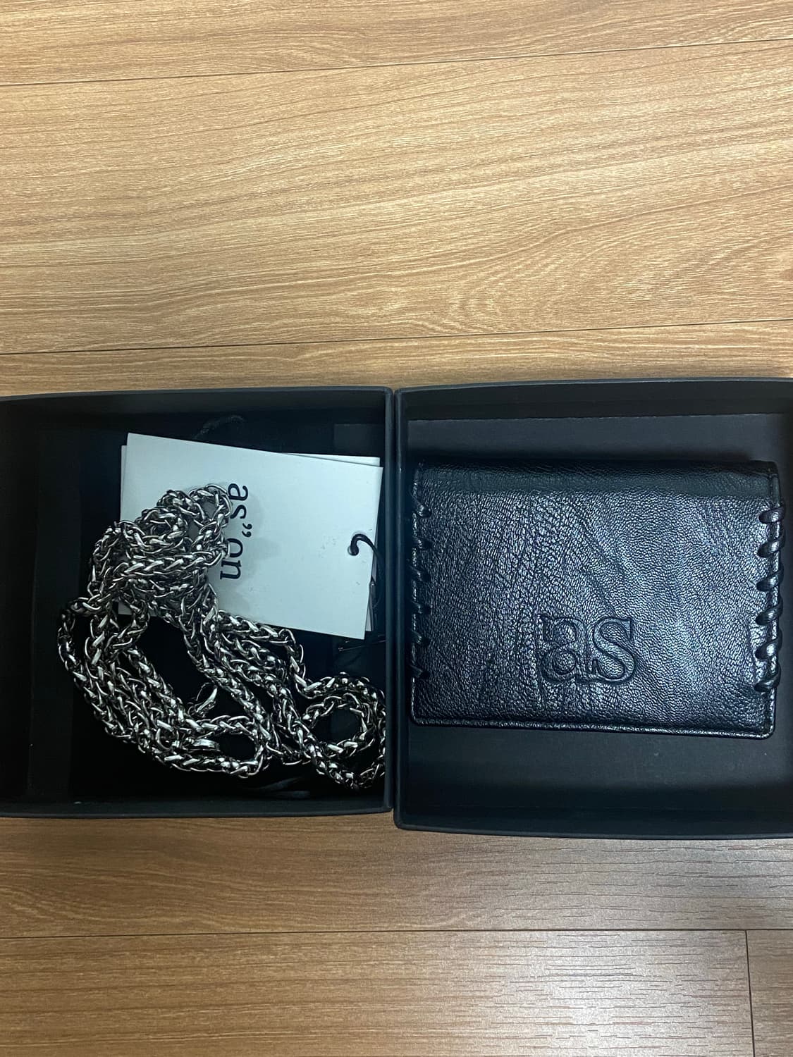 애즈온 카드지갑 ason BRYNN CHAIN 브린 체인 상품이미지2