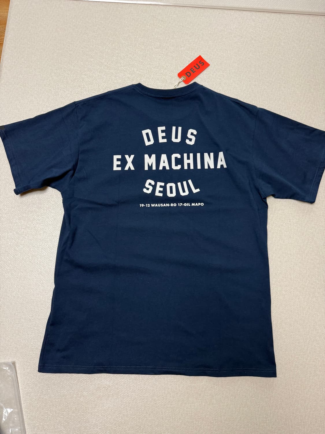 [XXL]데우스 반팔 티셔츠 네이비 상품이미지2