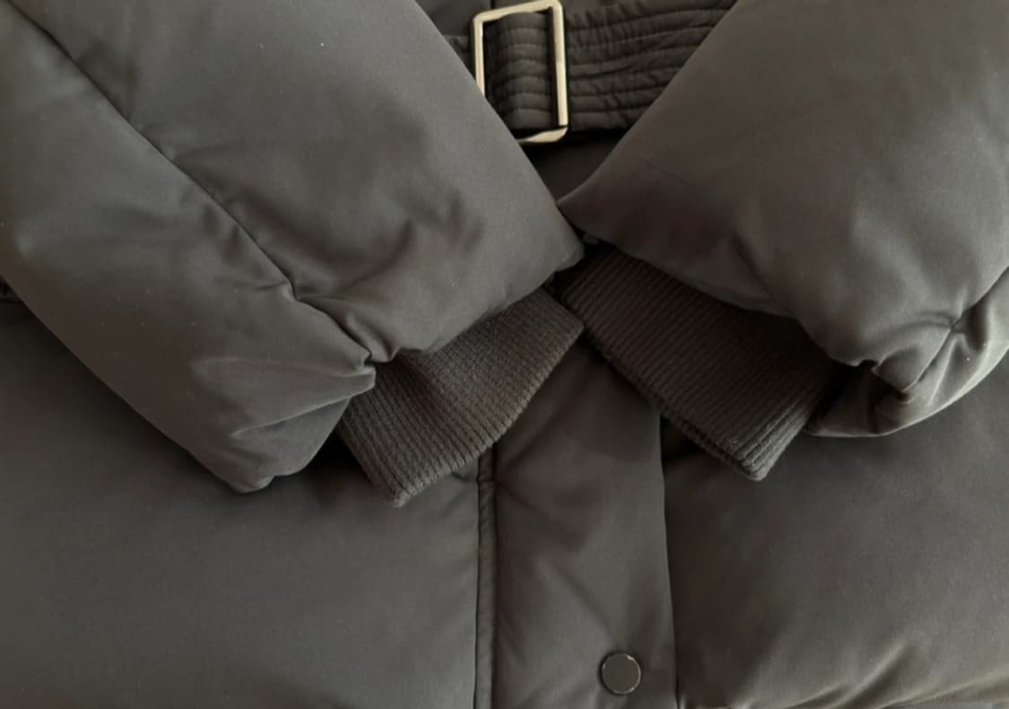 리스트 퍼 칼라 벨티드 숏 덕다운 점퍼 55 상품이미지4