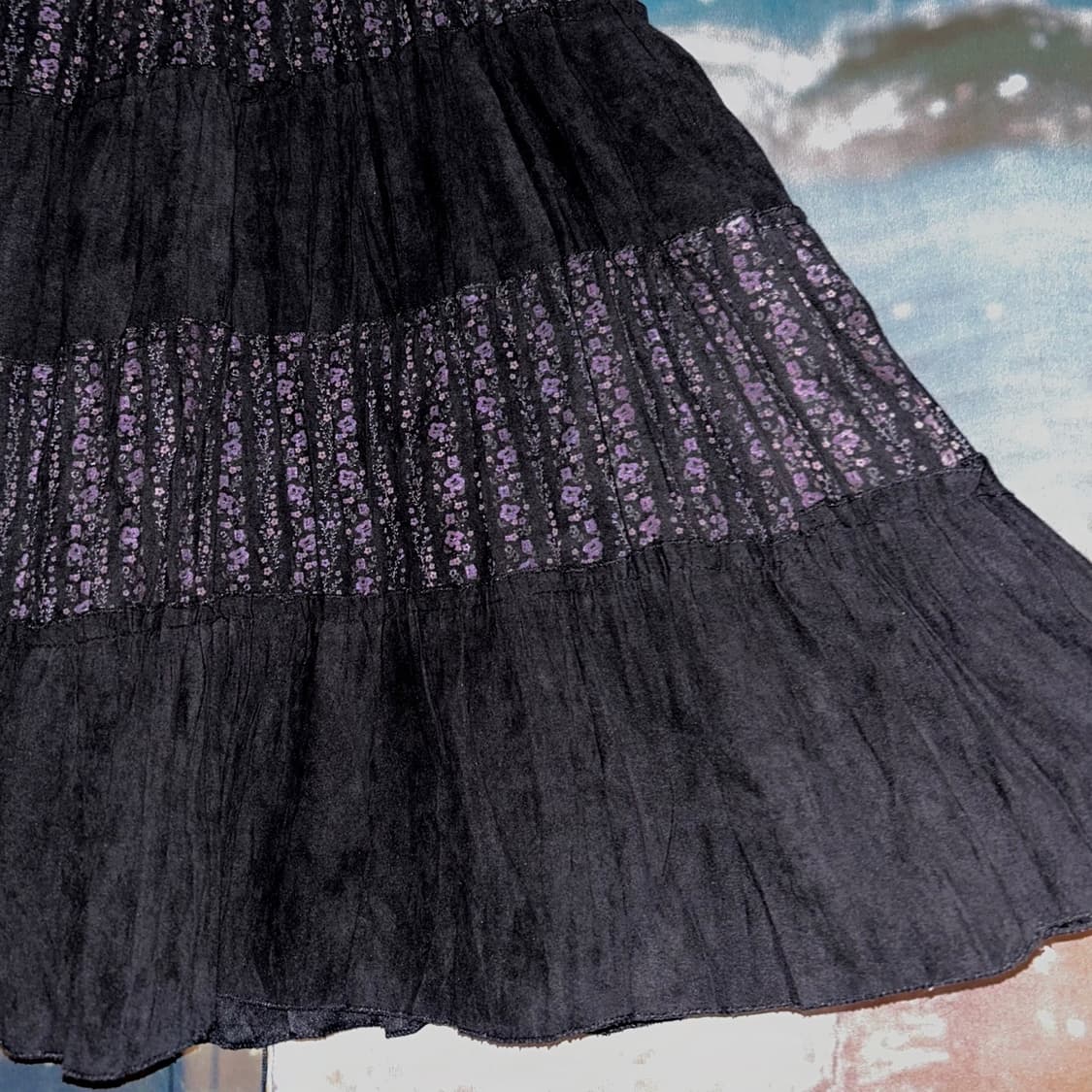 플라워 패치워크 스커트 상품이미지3