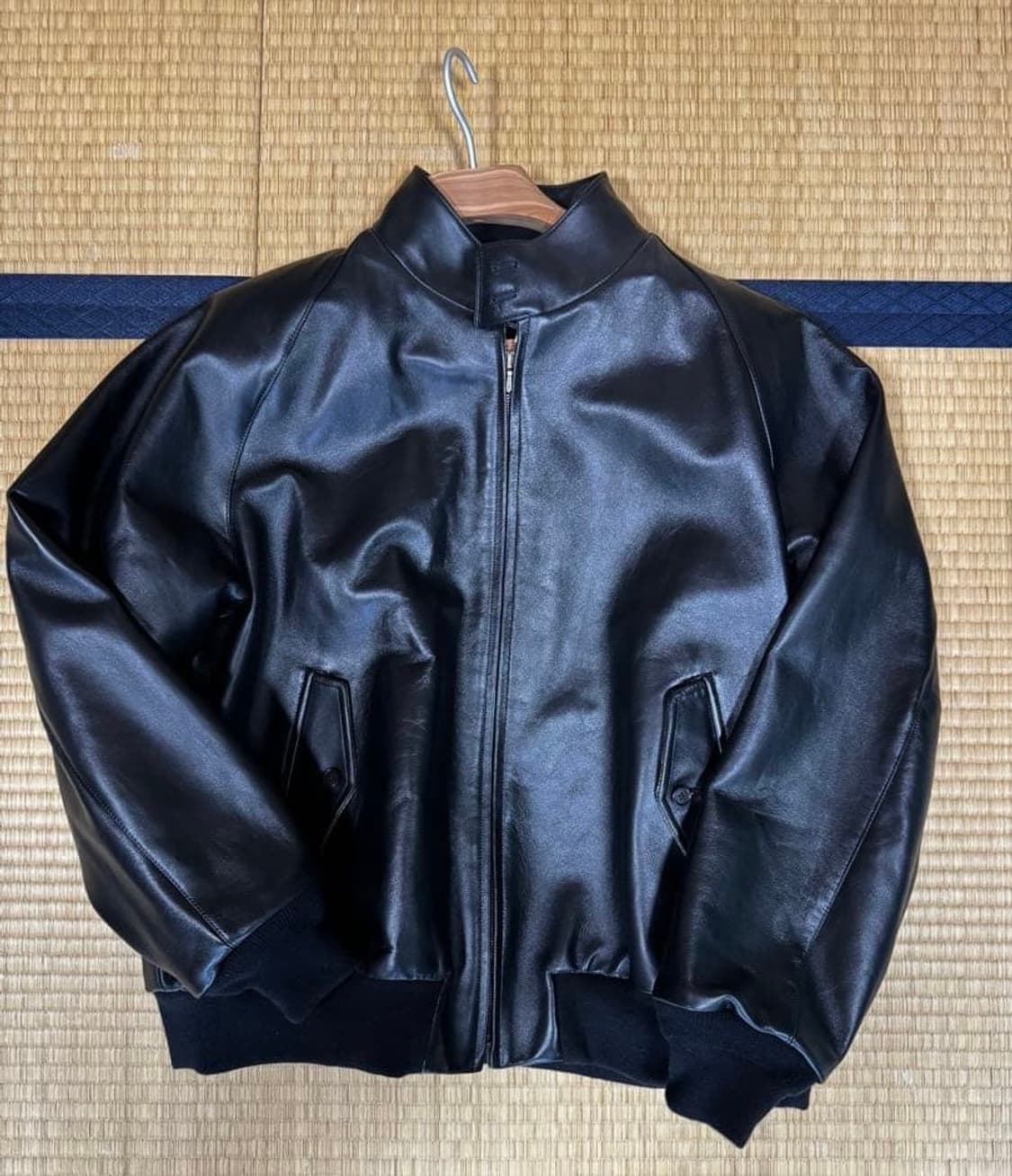 23aw Leather Harrington Jacket 상품이미지2