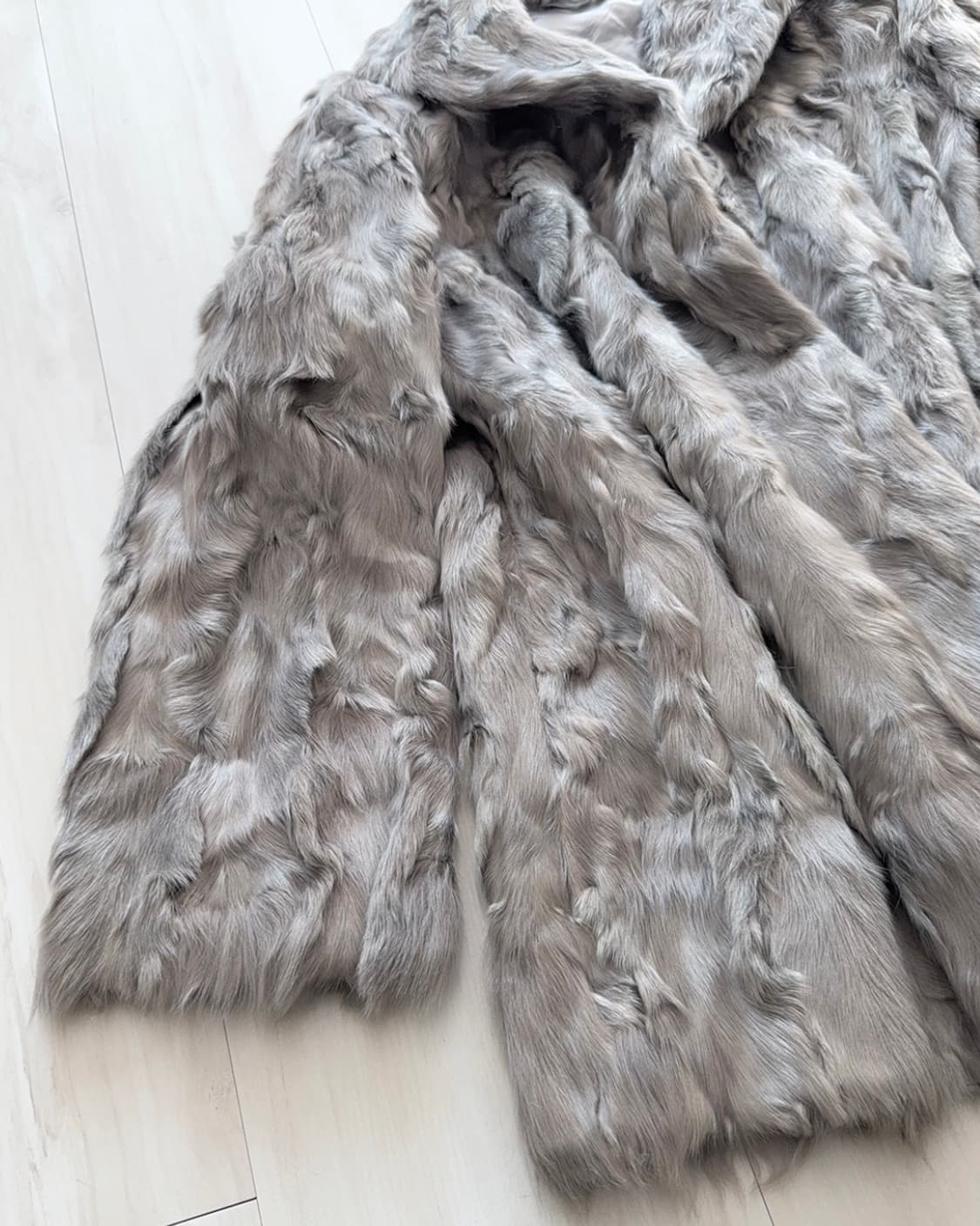 Warm silver fox fur coat 상품이미지10