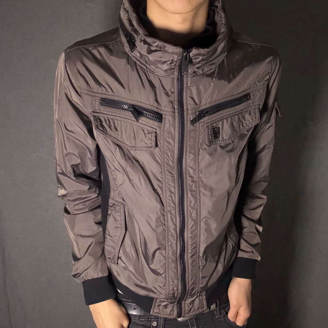 double zip-up nylon jacket 상품이미지4