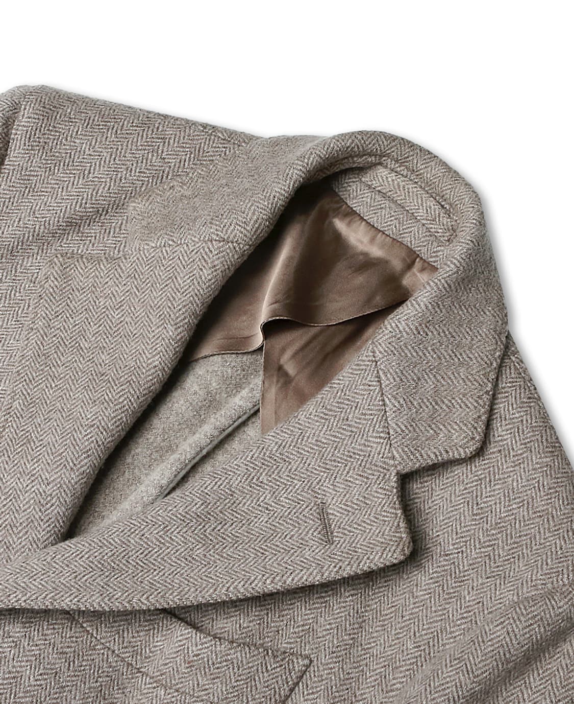 라르디니 [Lardini] 라이트 베이지 헤링본 싱글 코트 상품이미지2