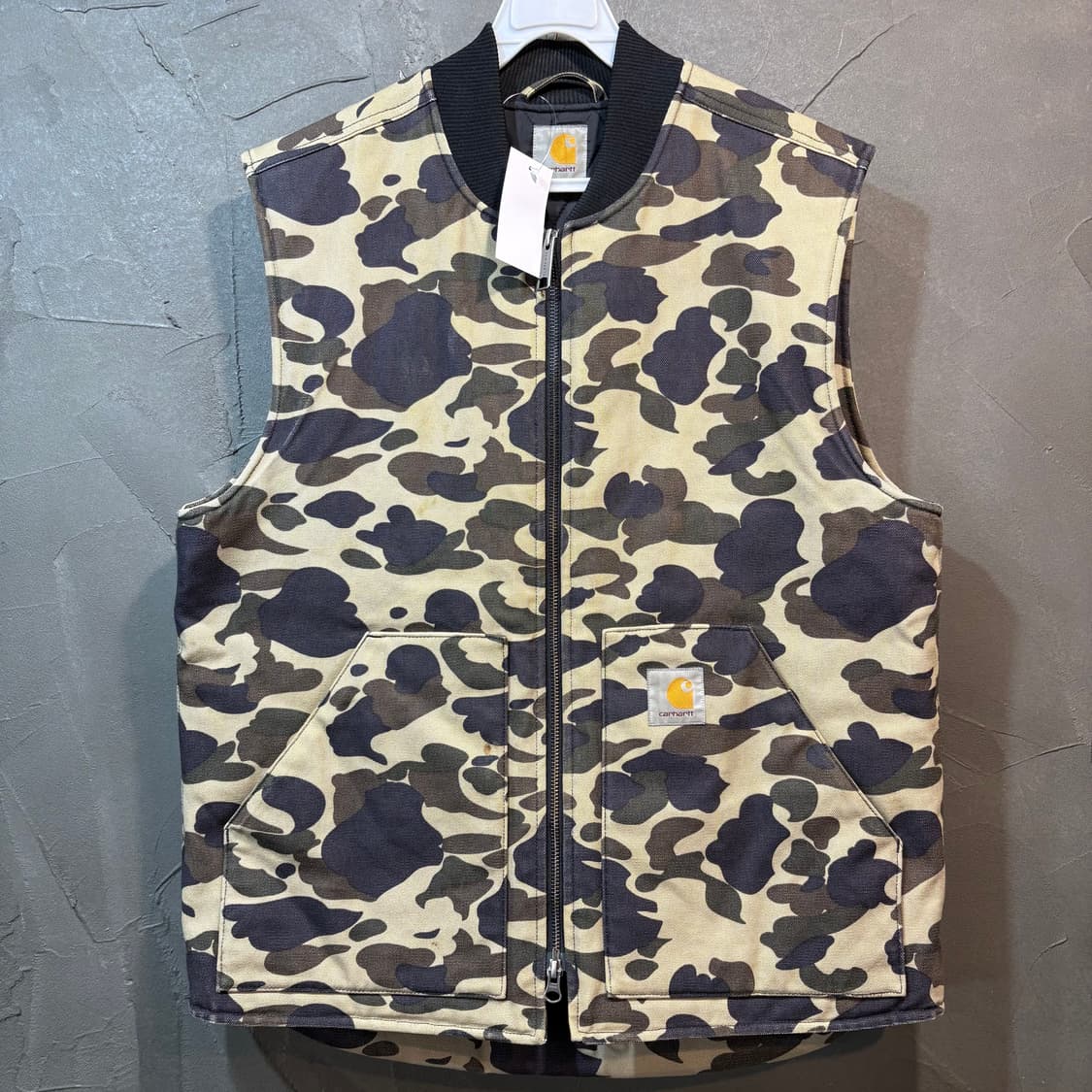[L] CARHARTT 칼하트 카모플라주 워크 베스트 상품이미지1