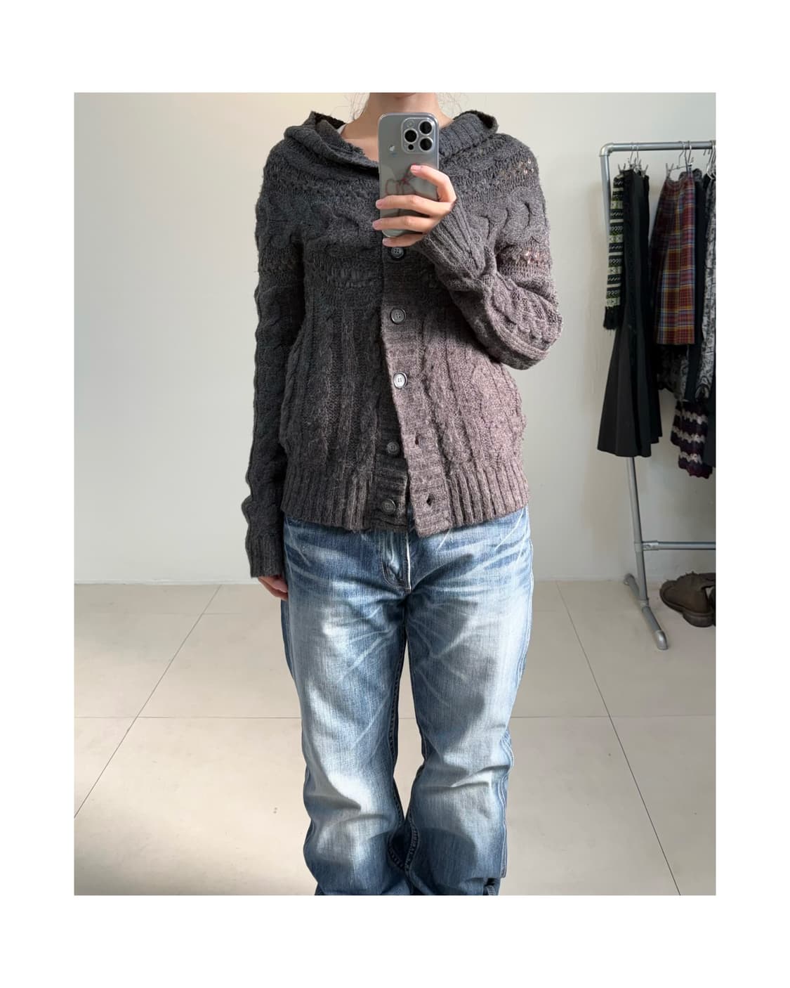 빈티지 후디 가디건  상품이미지4