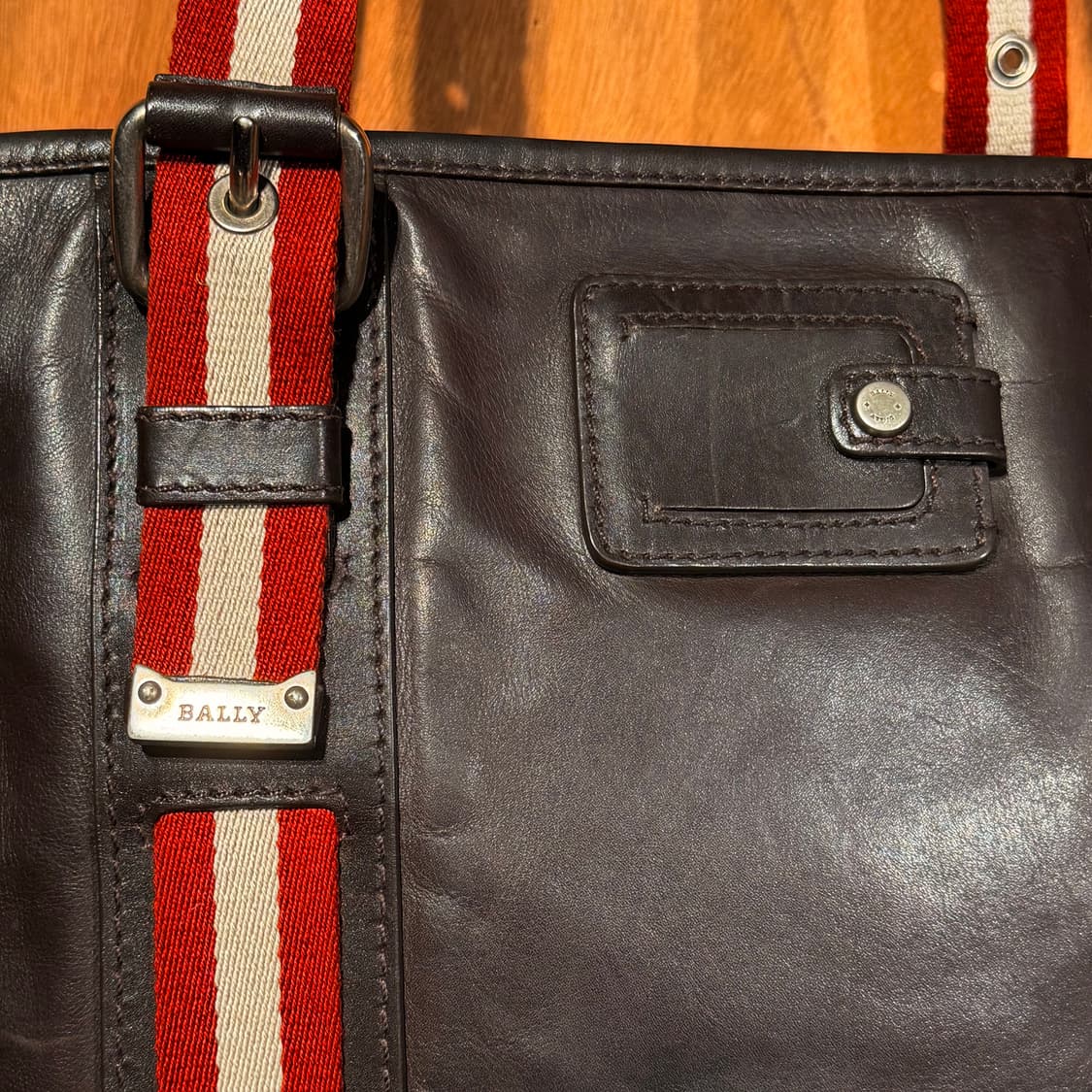 BALLY 발리 레더 토트백 숄더백 상품이미지5