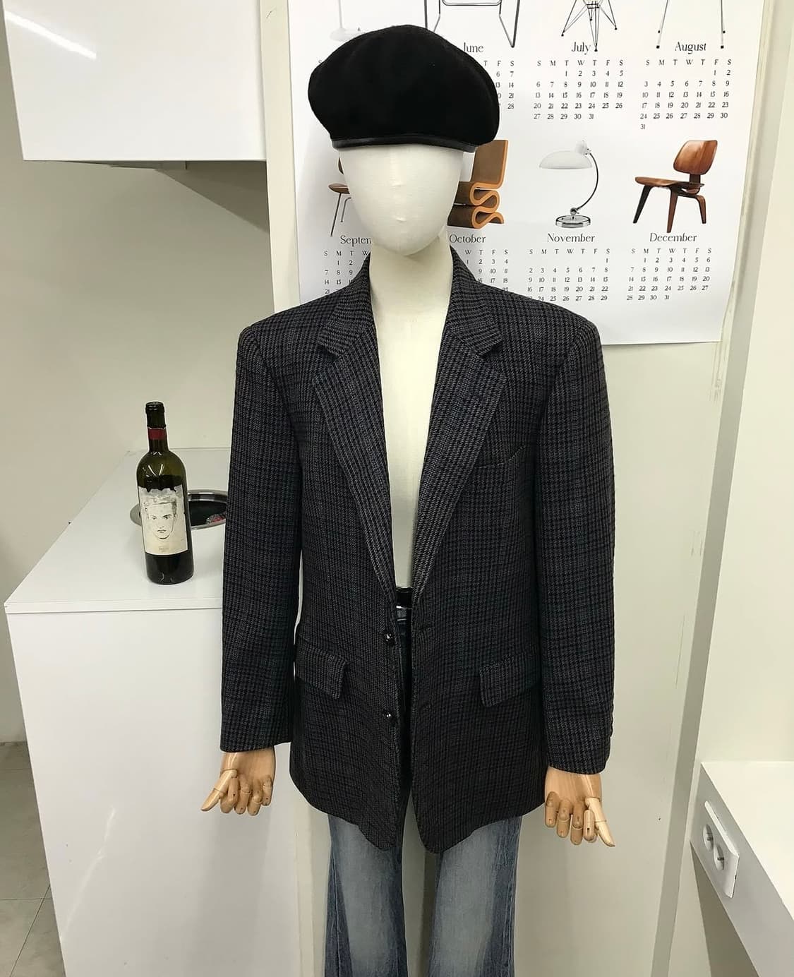 버버리 캐시미어 체크 블레이저 자켓 상품이미지6