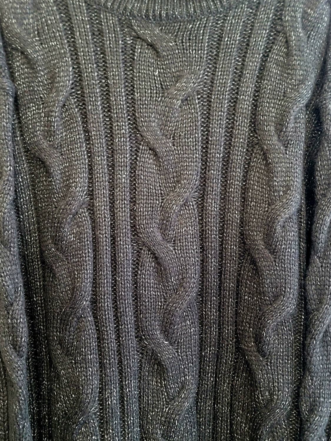 [110.XXL] NO Brand 꽈배기 케이블 목폴라니트 판매 상품이미지5