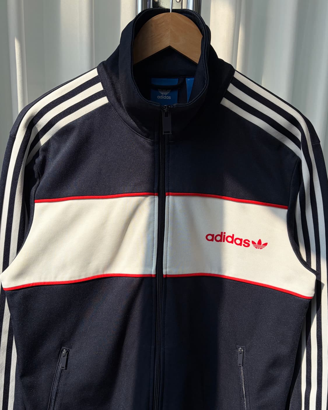 [XL]아디다스 트레포일 네이비 화이트 트랙탑 져지 상품이미지4