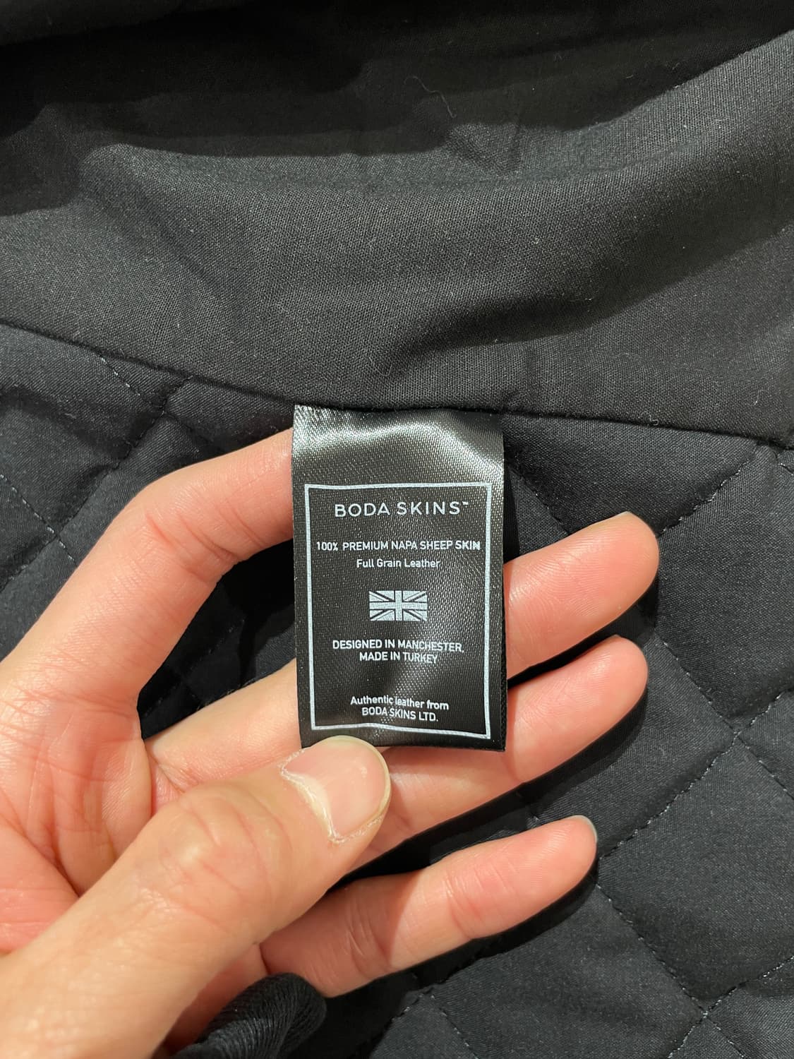 보다 스킨 블랙 슬림 핏 라이더 레더 자켓 상품이미지8