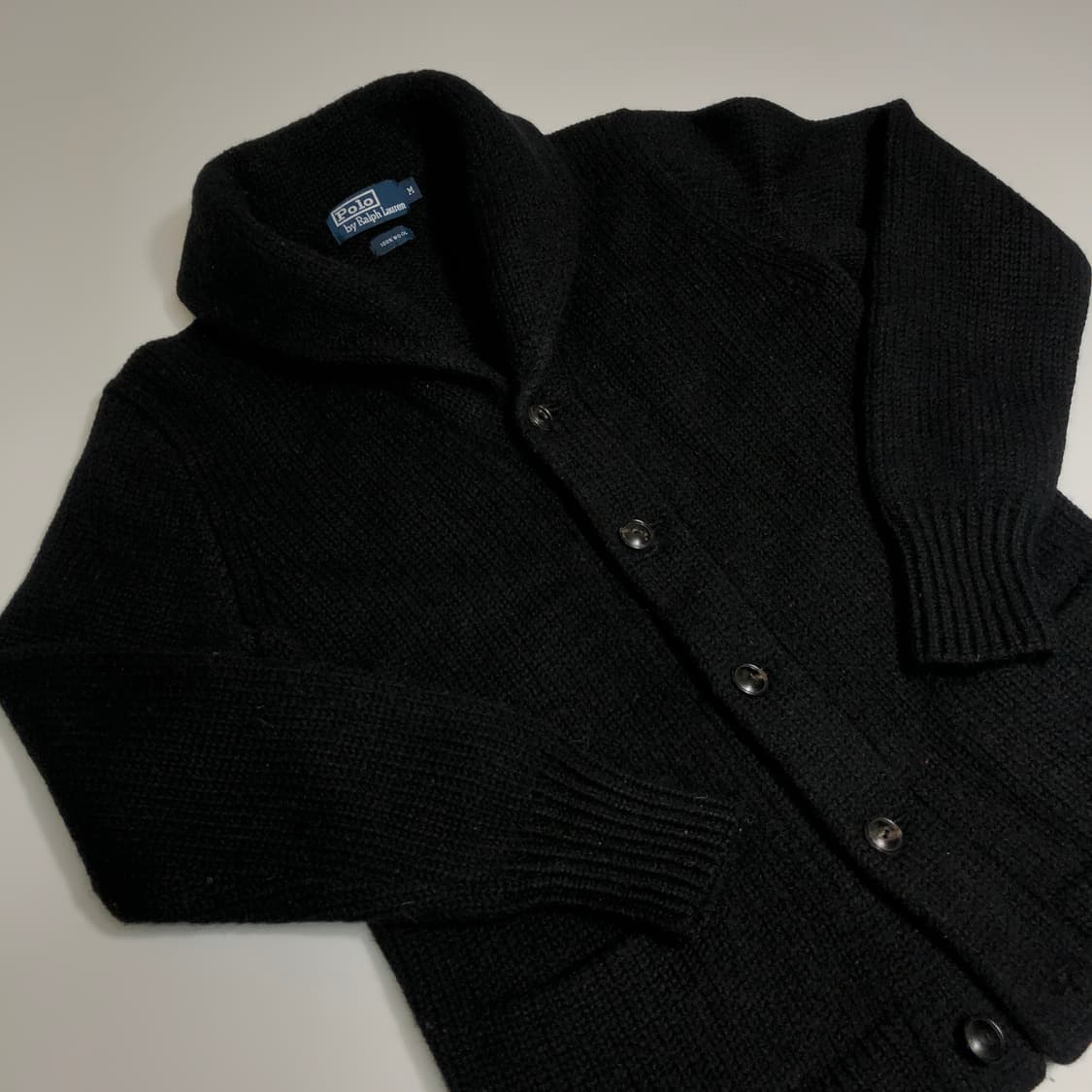 폴로 랄프로렌 숄 카라 가디건 우먼 M 상품이미지4