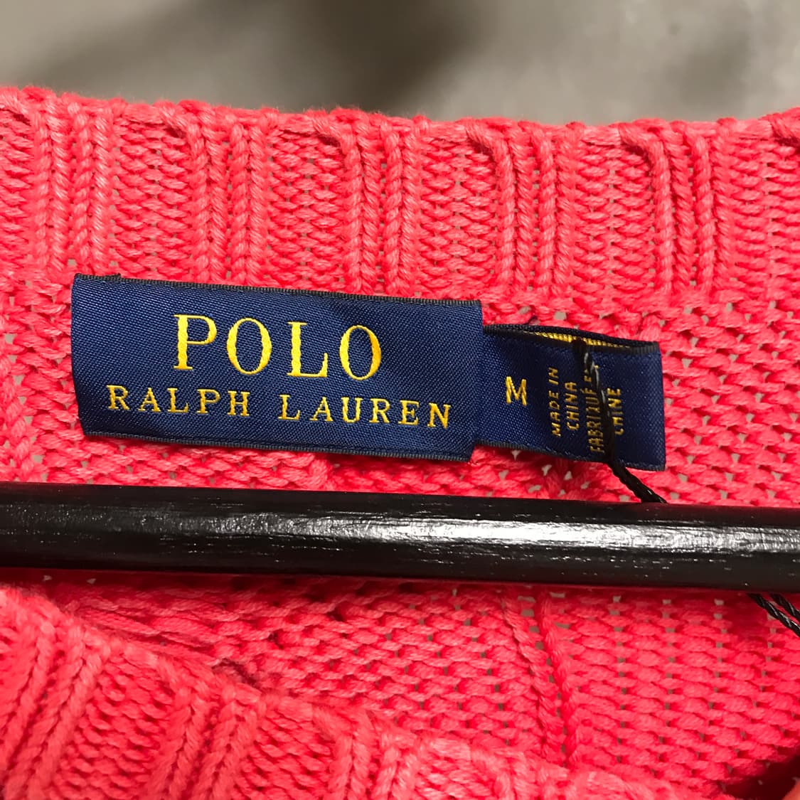 폴로 랄프로렌 케이블 니트 핑크 M 상품이미지5
