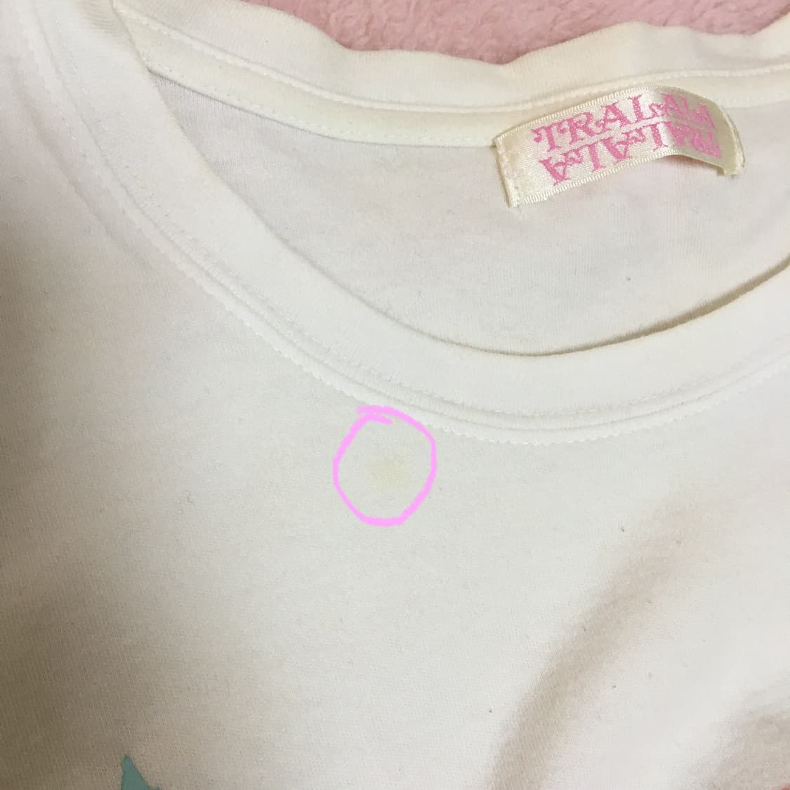 빈티지 리즈리사 트랄라라 딸기초코 도트 반팔 히메갸루 라떼갸루 헤이세이 상품이미지4