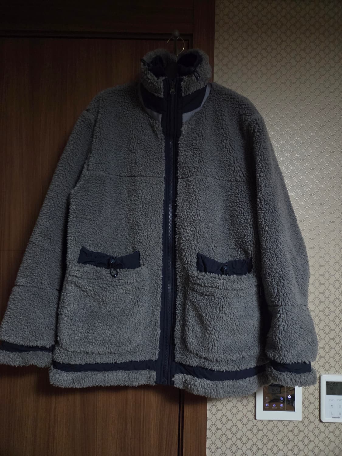 하이드아웃 남성 뽀글이 집업 M  상품이미지1