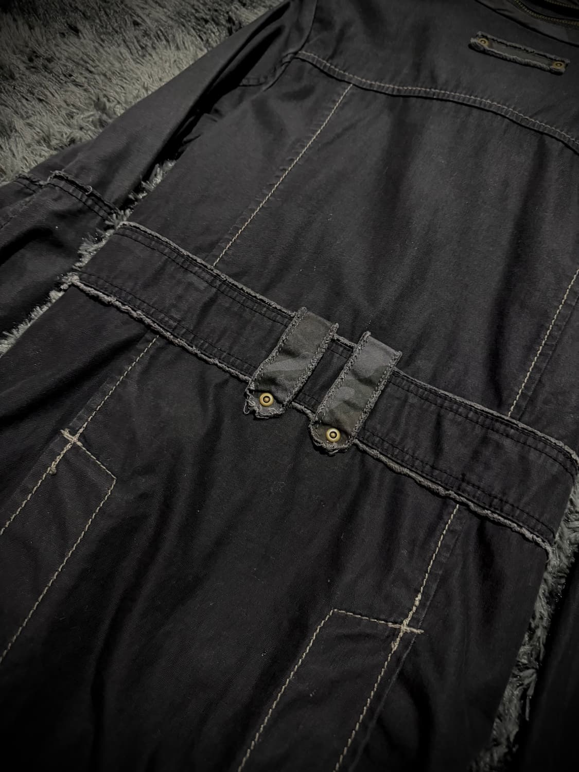 블랙 멀티포켓 그런지 디테일 밀리터리 자켓 상품이미지6