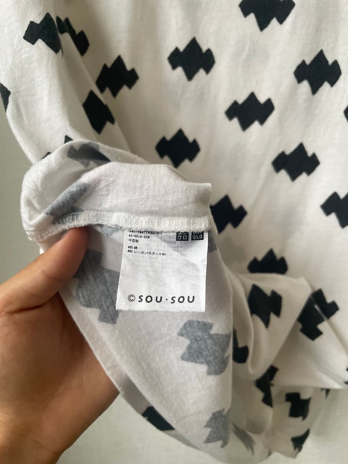 Sou sou Pattern cotton short-sleeved T-s 상품이미지10