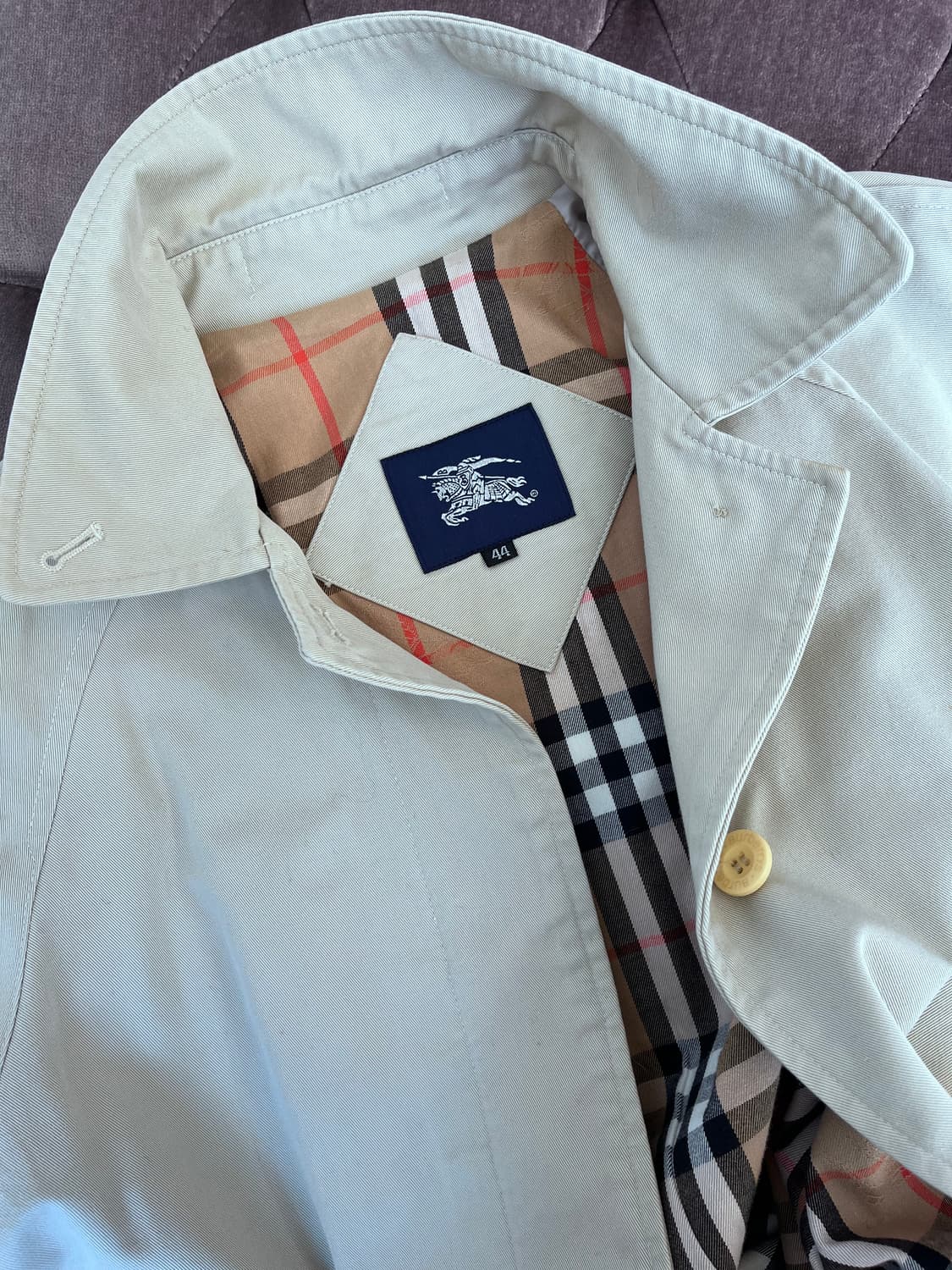 버버리 여성 노바체크맥코트발마칸코트 44사이즈 상품이미지8