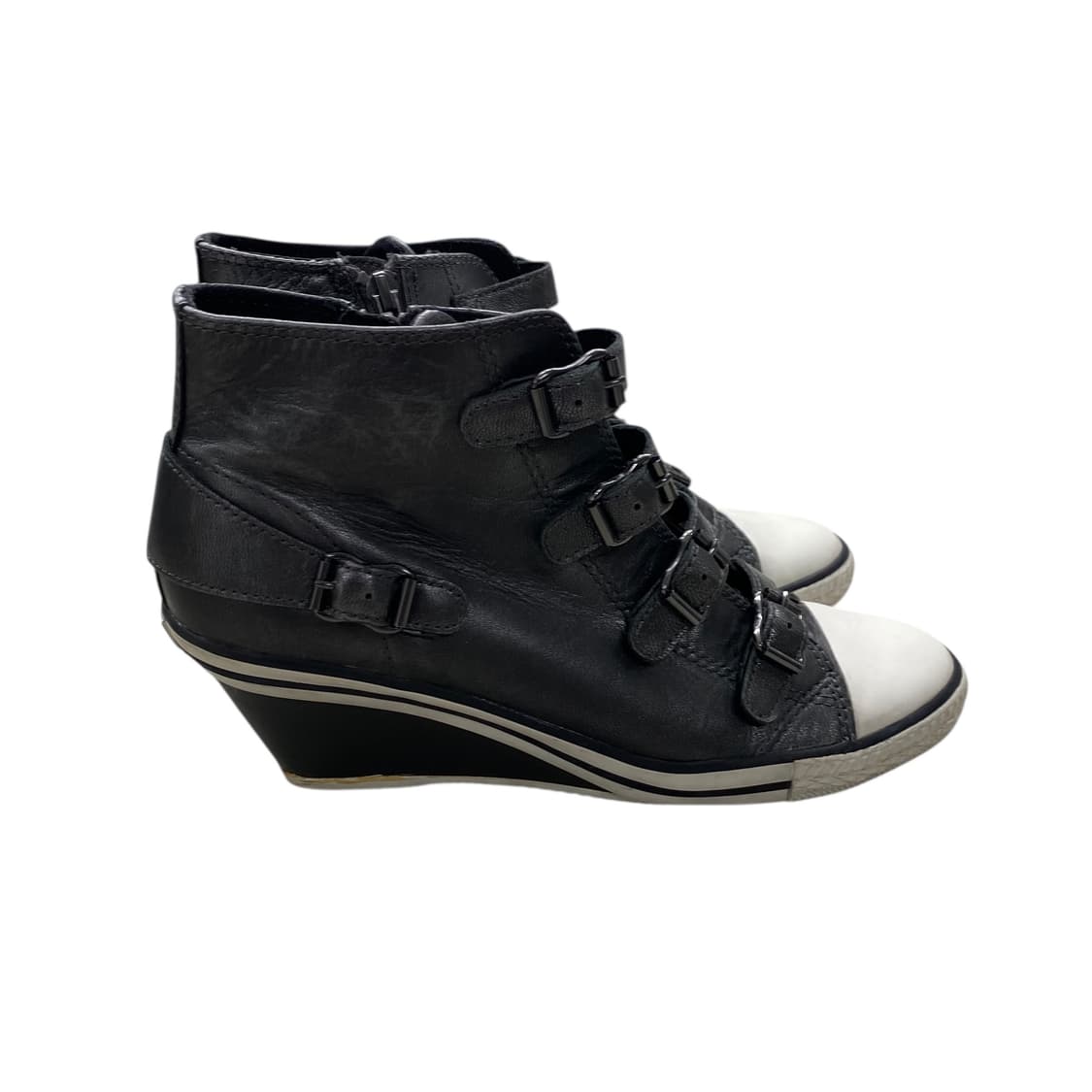 ash buckle wedge heel boots  상품이미지4