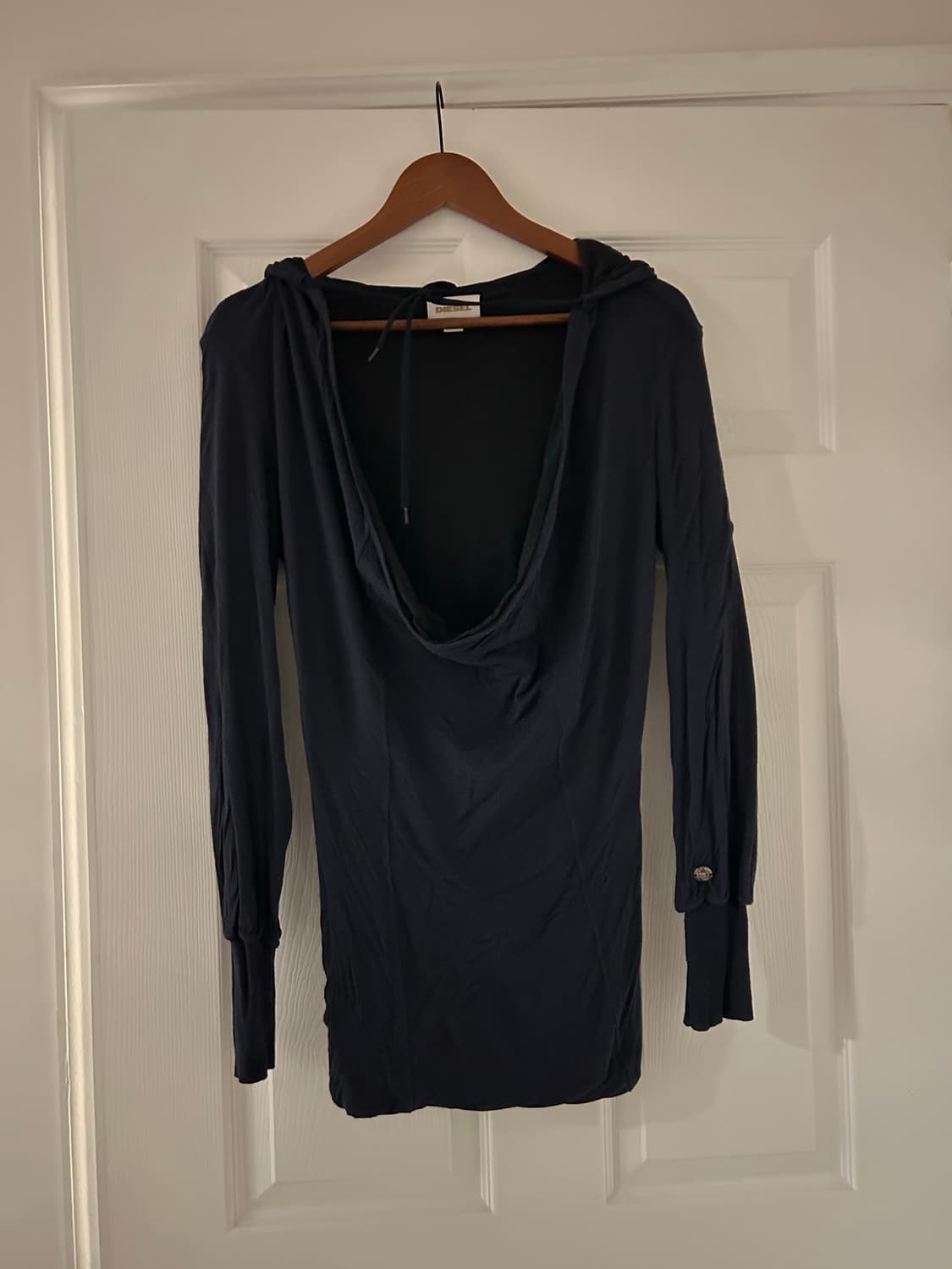 Diesel 디젤 네이비 후드 롱 슬리브 M size 상품이미지3