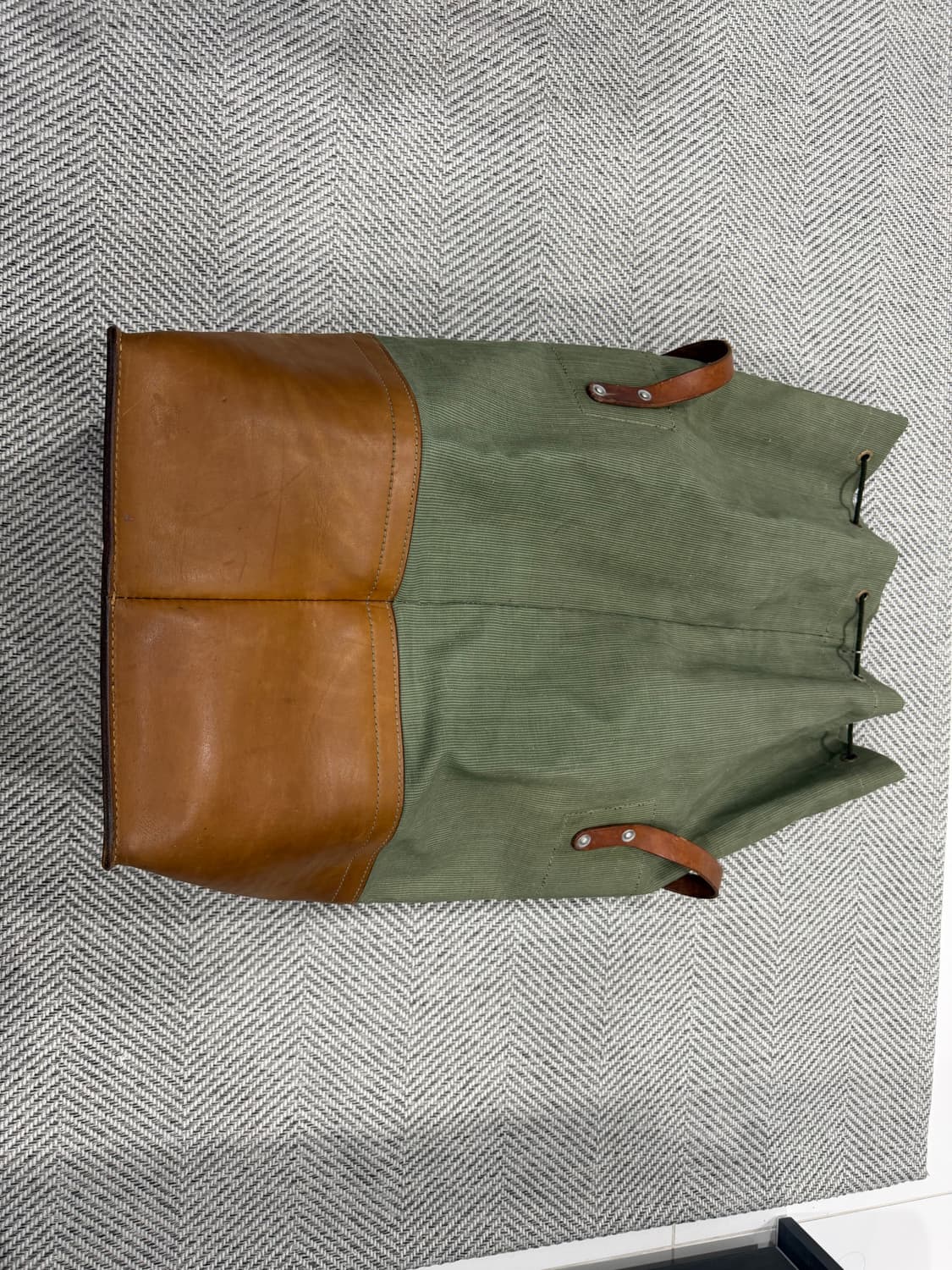 (소장용 레어) 스위스군 캔버스 가죽백 상품이미지1