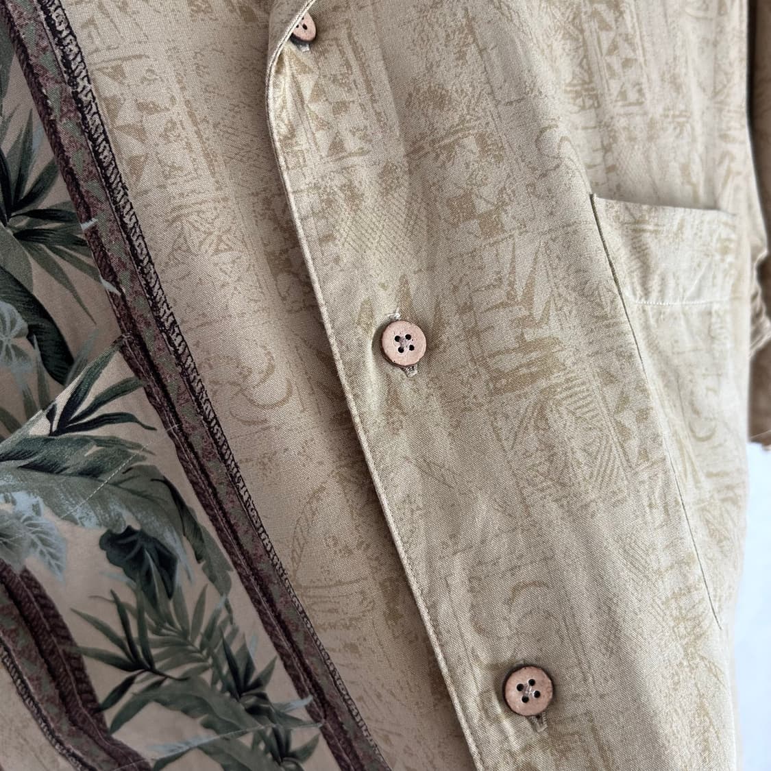 Vintage Leaf Pattern Hawaiian Shirts 상품이미지4