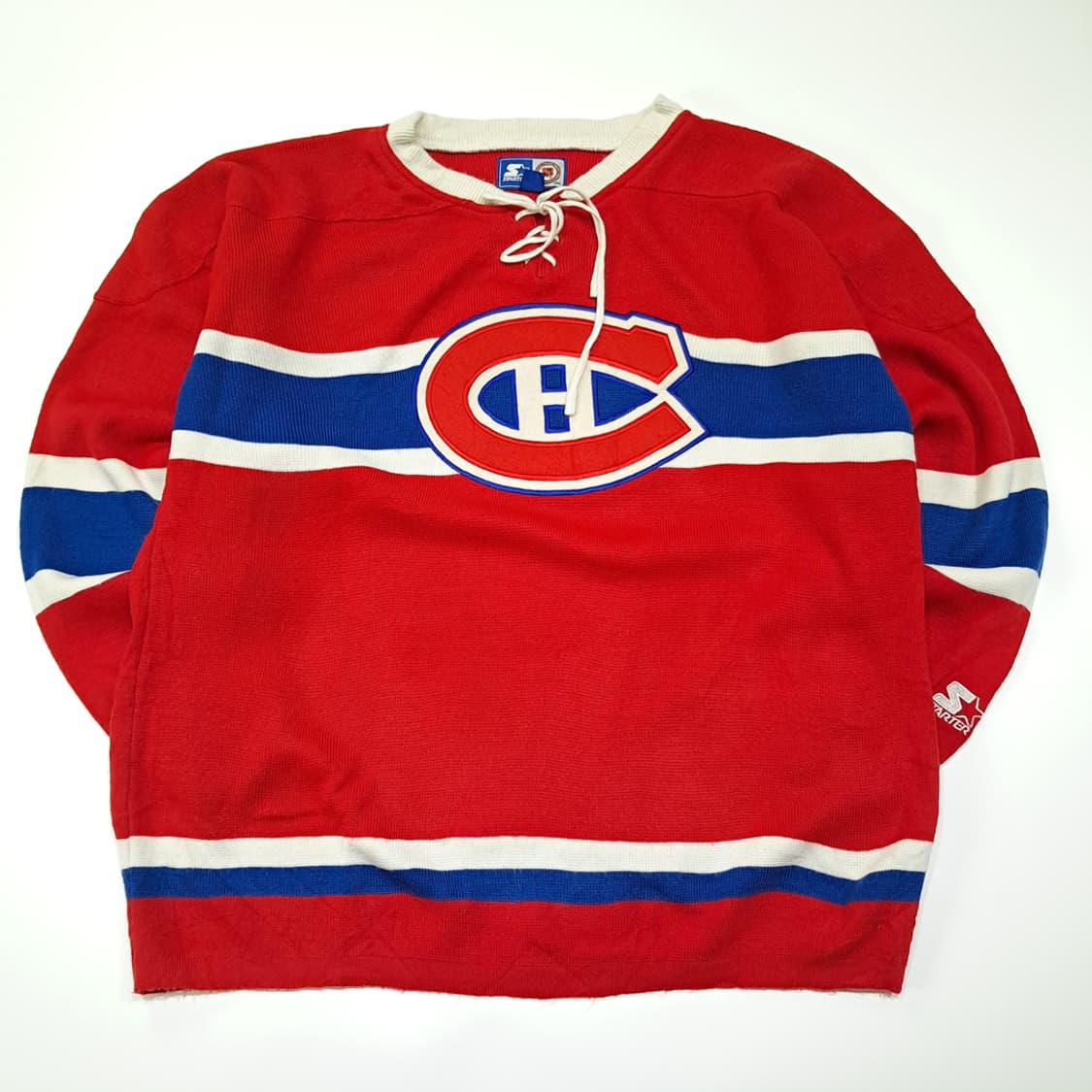 CL210 L 스타터 90s한국판 NHL 캐나디언스 레드 하키스웨터 상품이미지1