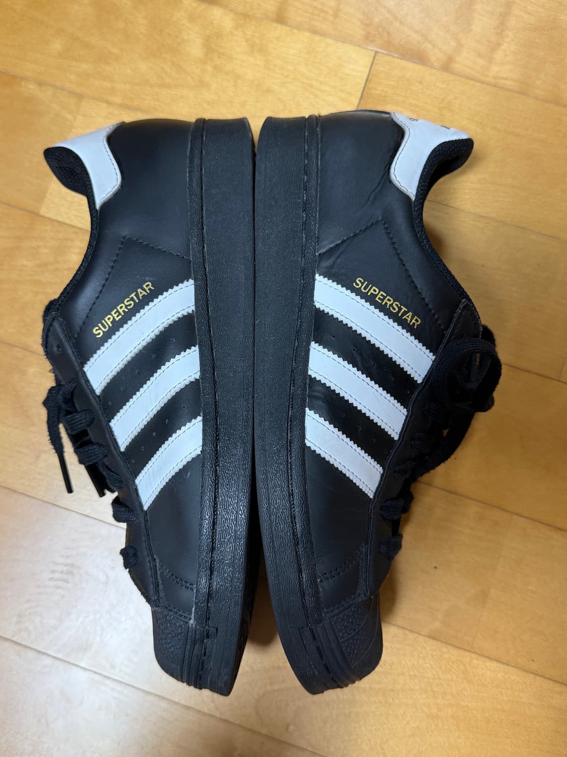 아디다스 슈퍼스타 코어 블랙 화이트 260 상품이미지4