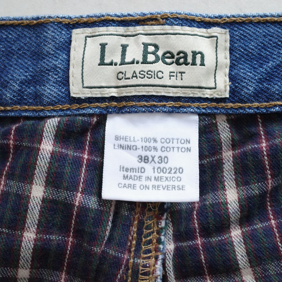 엘엘빈 L.L.Bean 클래식핏 플란넬 안감 데님 팬츠 38X30 상품이미지4