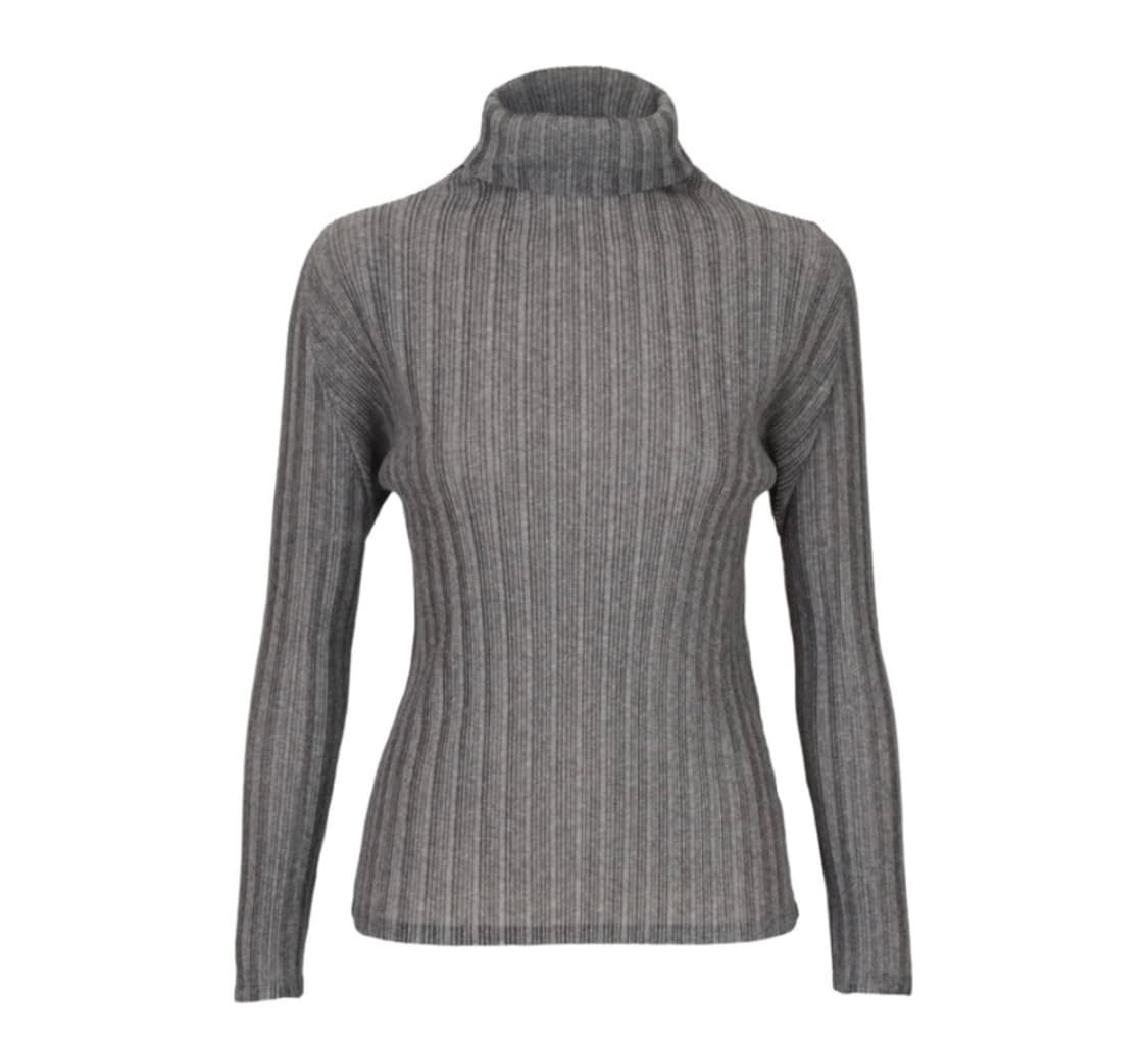 플리츠 플리즈 이세이 미야케 립 플리츠 베이직 탑 라이트 그레이  상품이미지1