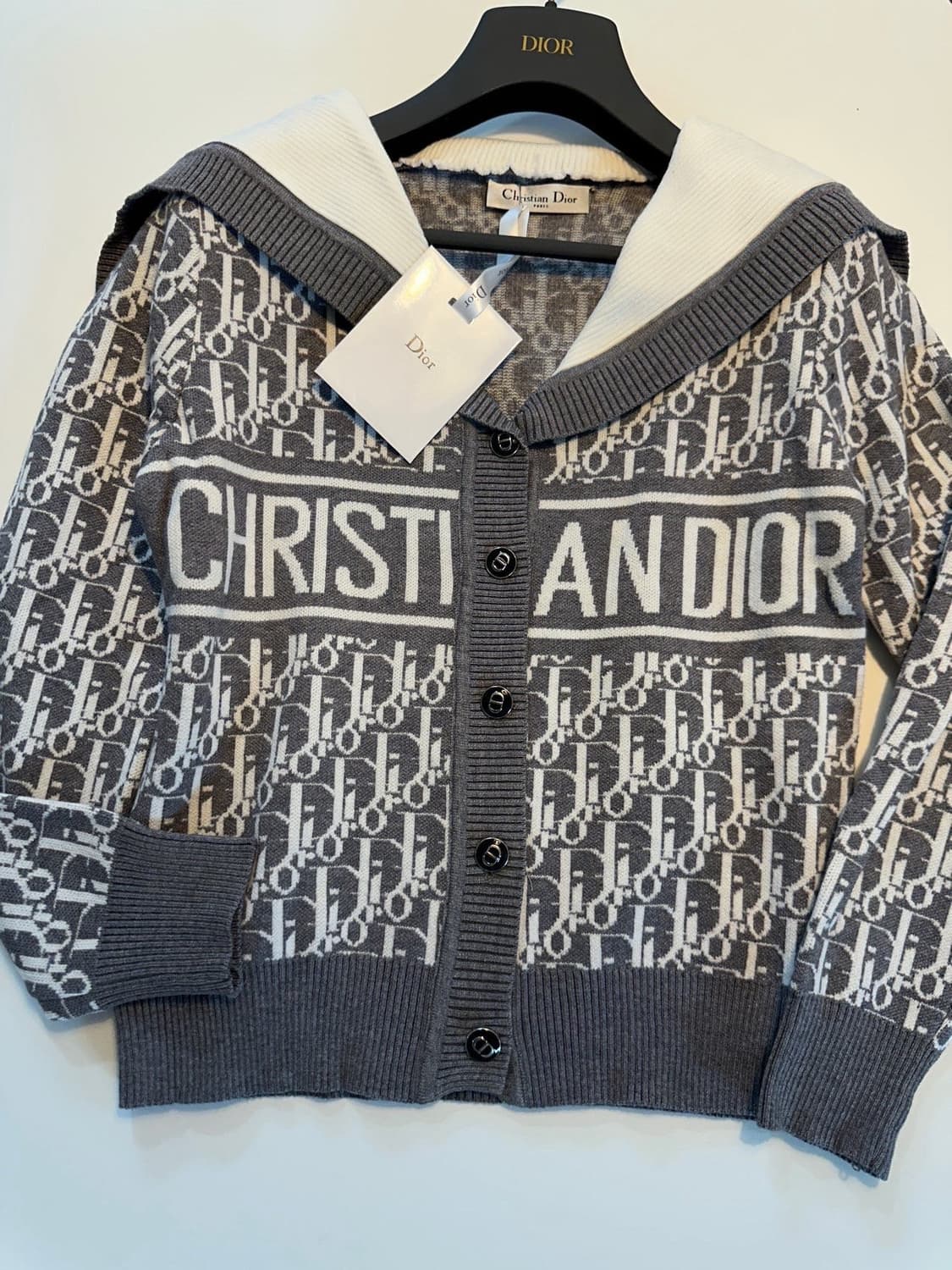 (새상품)디올세일러가디건 상품이미지5