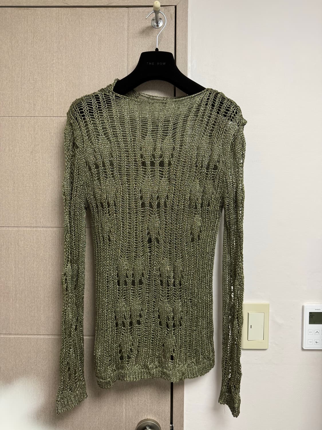 Open yy 메탈릭 니트 카키 3size 상품이미지5