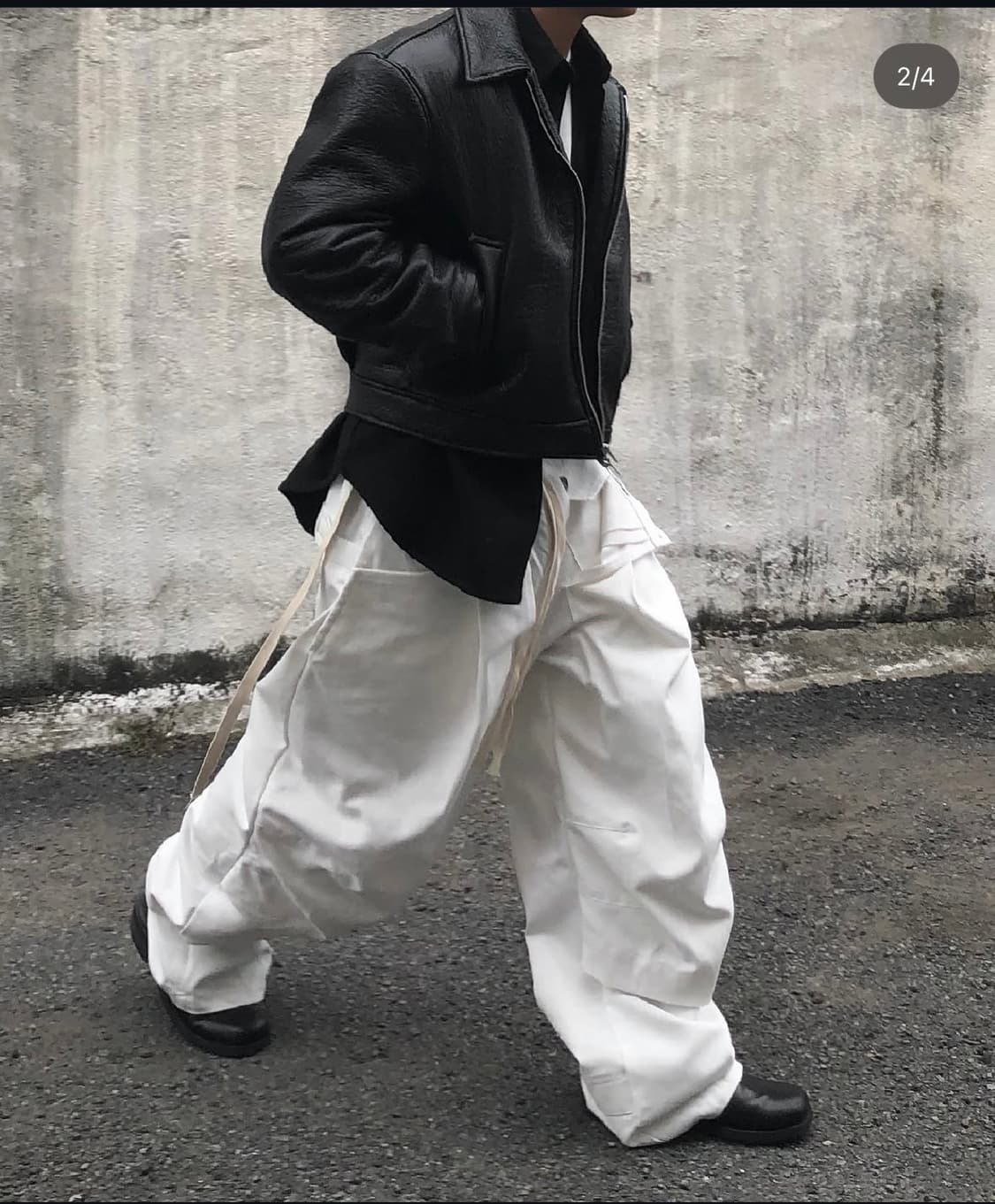 뉴치프시크dp 레이어드 팬츠 화이트 상품이미지3