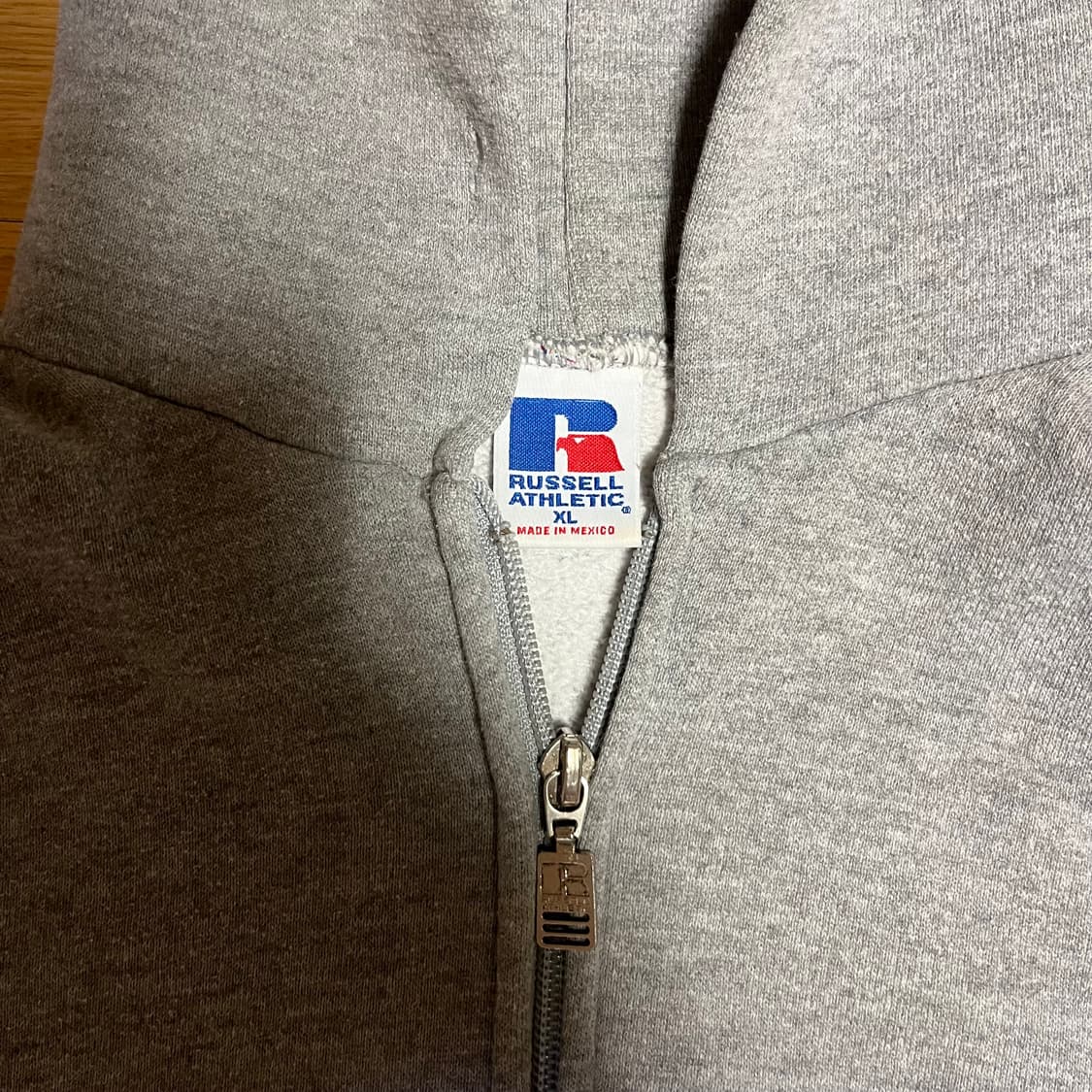 [XL] 90s 빈티지 러셀 후드집업 그레이 상품이미지3