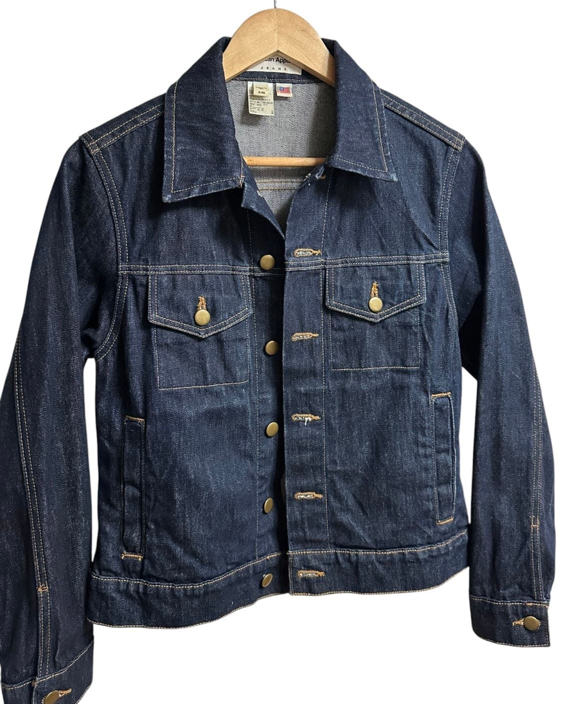 아메리칸어패럴 jeans 데님자켓 xxs Made in usa 상품이미지3