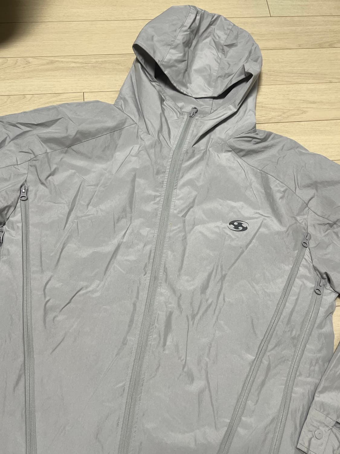 산산기어 22FW ZIPPER JACKET LIGHT GREY 상품이미지1