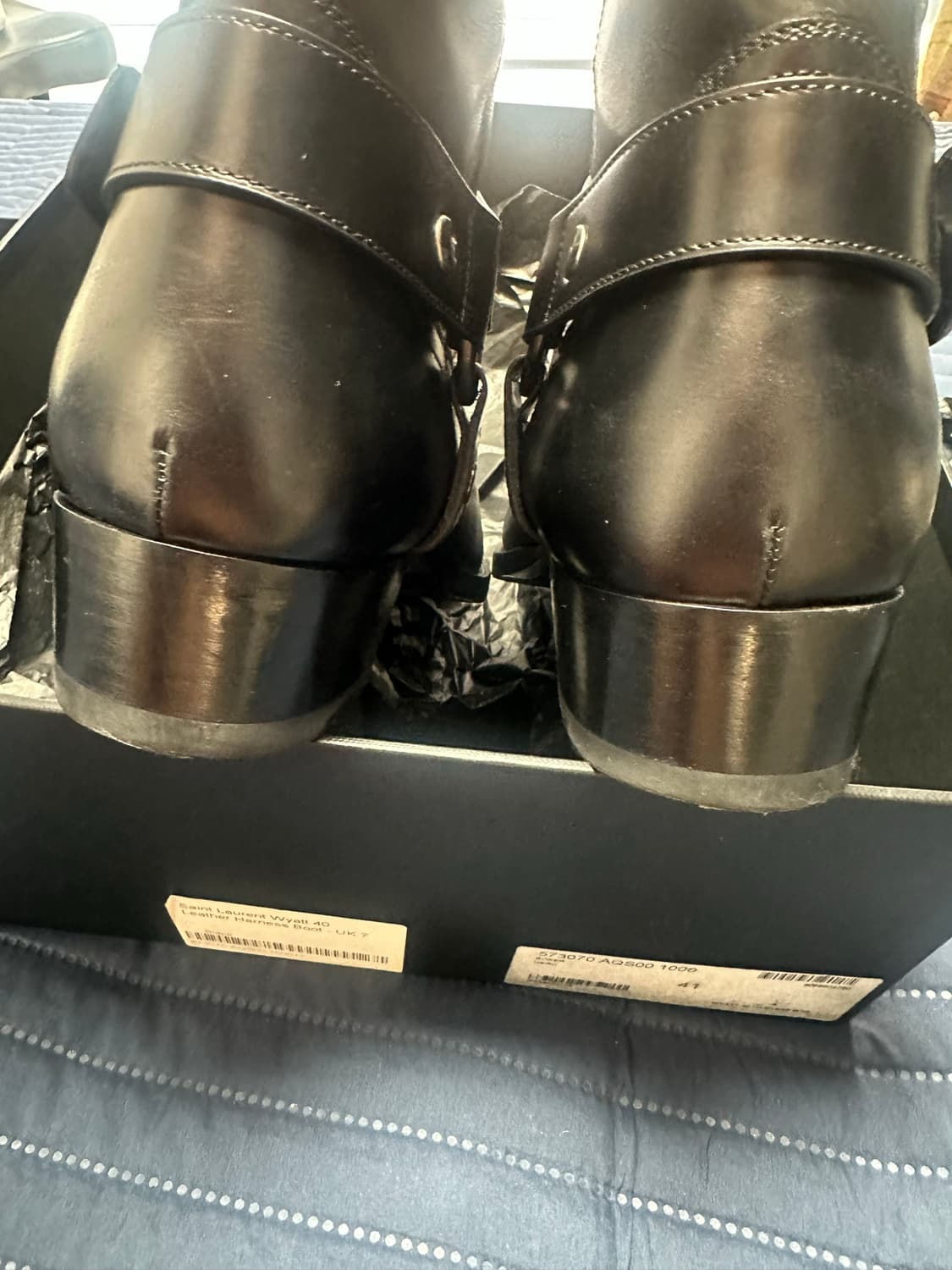 [판매] Saint Laurent 모터사이클 하네스 부츠 41사이즈 상품이미지7