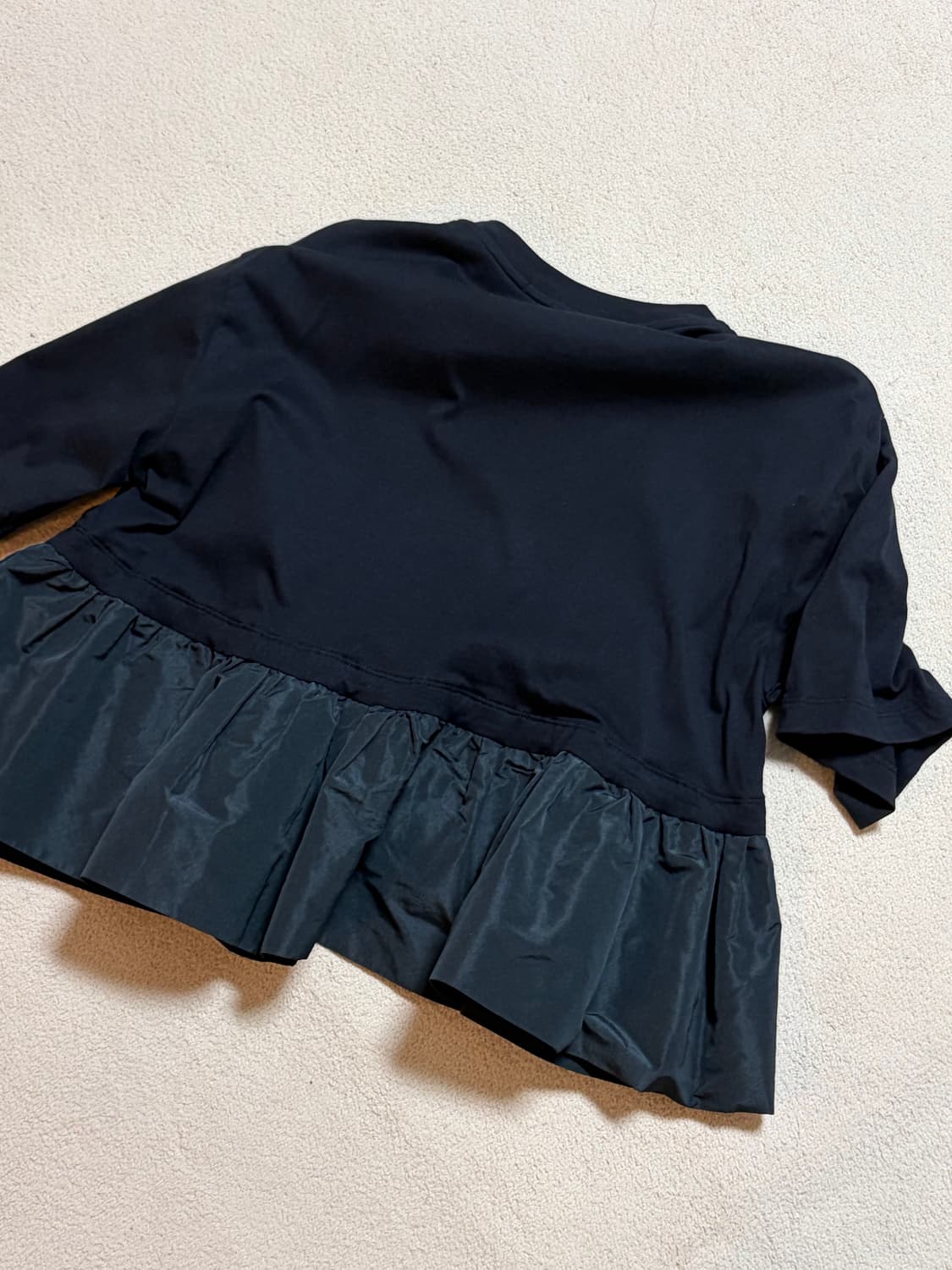 MSGM 블랙 페플럼 탑 상품이미지3