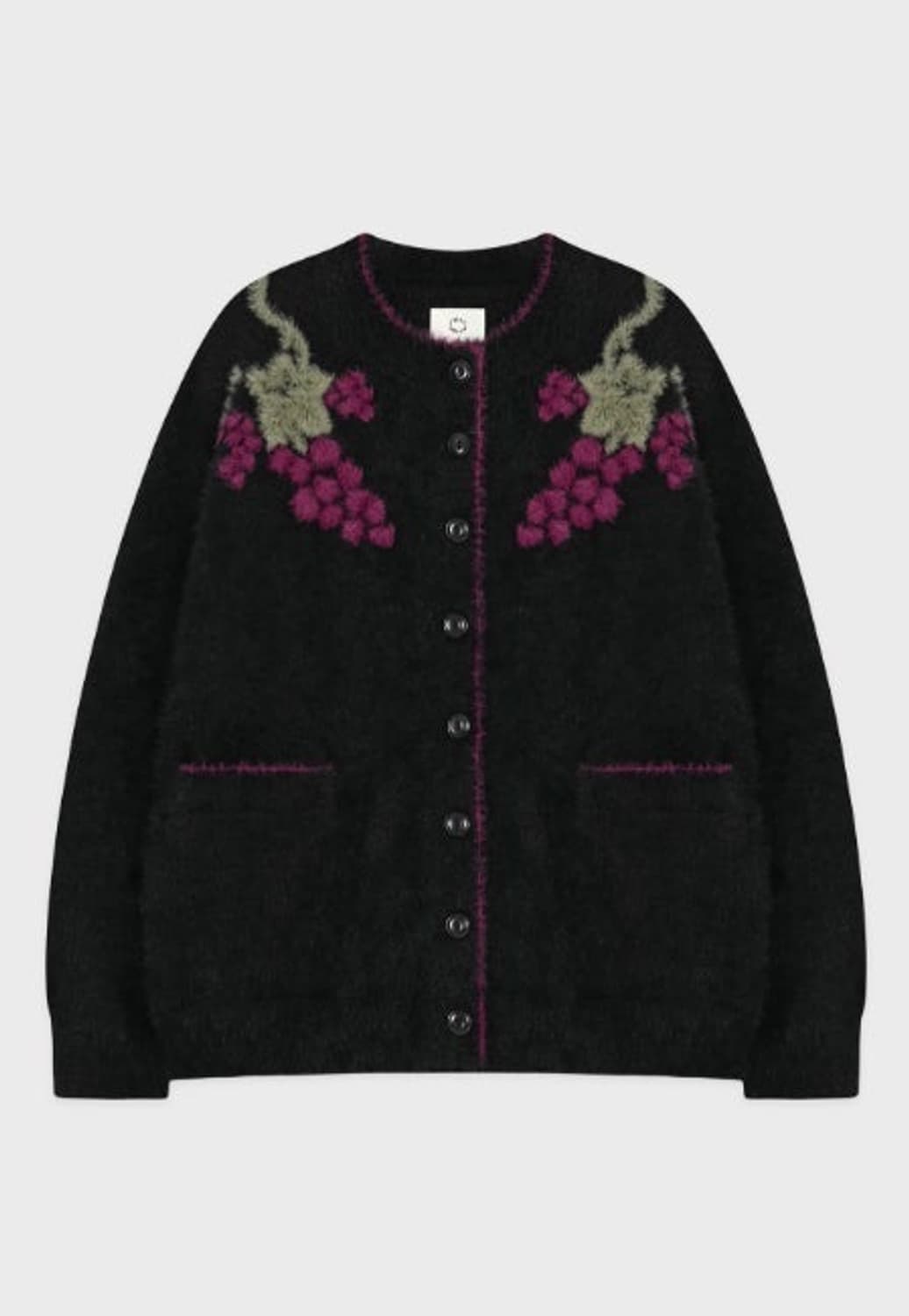 시눈 핸드메이드 그레이프 헤어리 가디건 상품이미지3