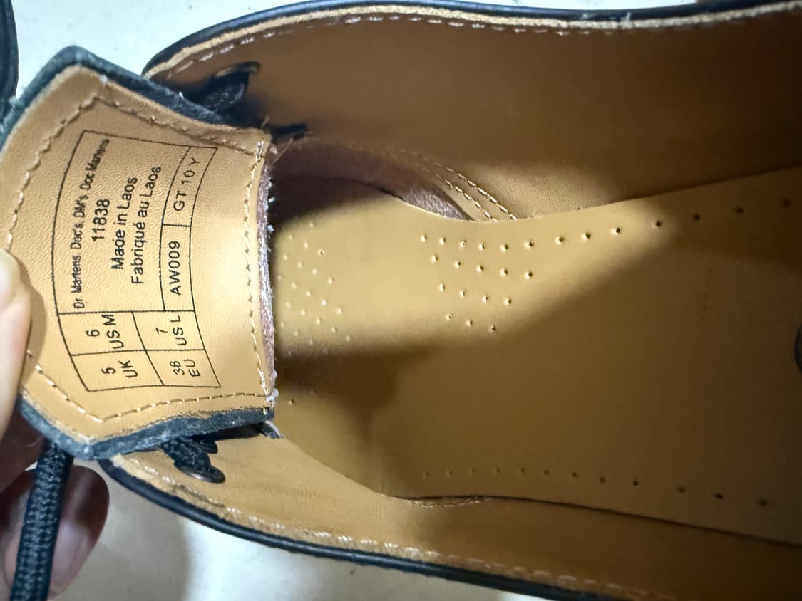 닥터마틴 1461 스무스블랙 uk5 250~255 상품이미지5