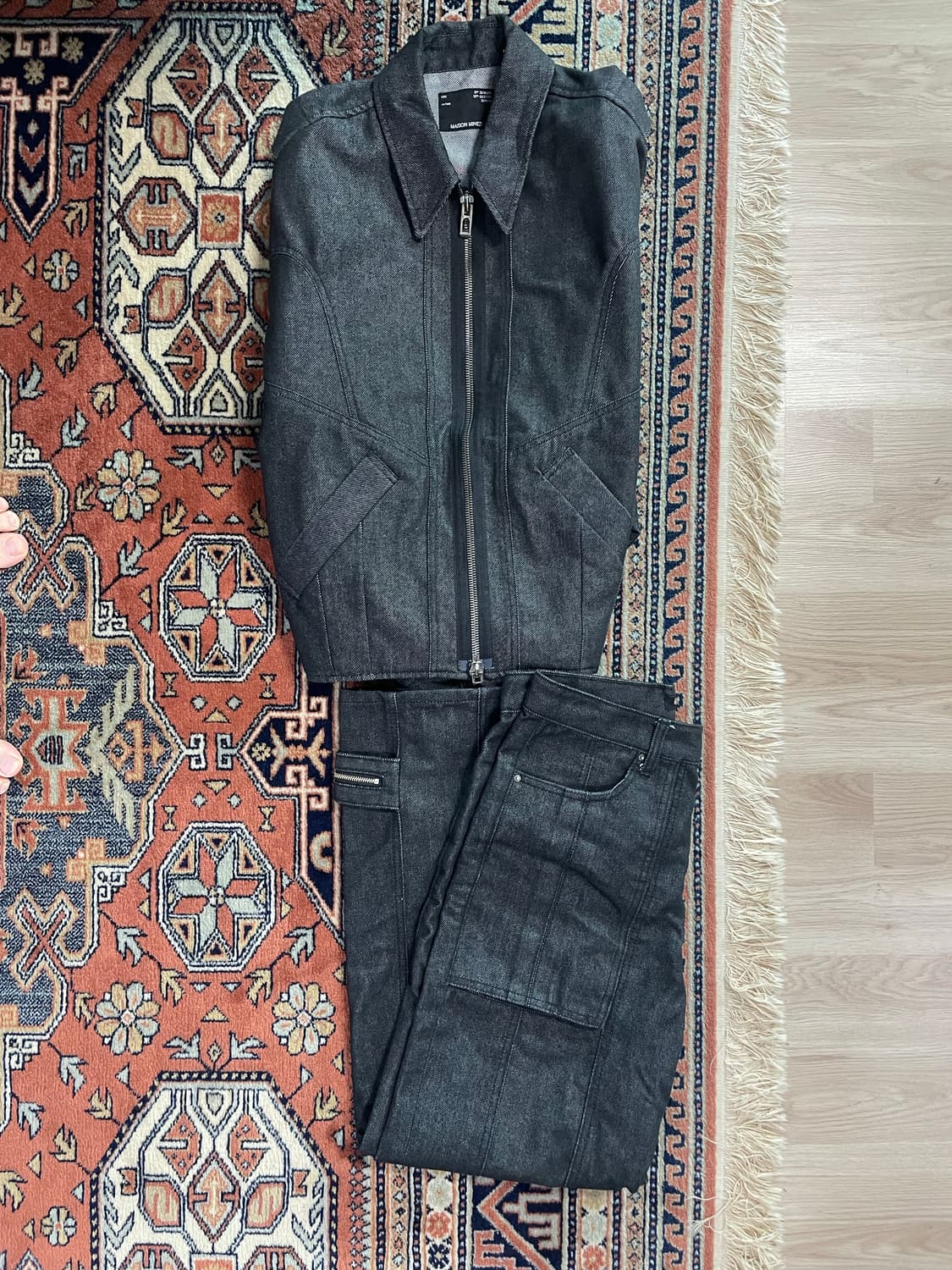 메종미네드 데님 흑청 셋업 M 상품이미지1