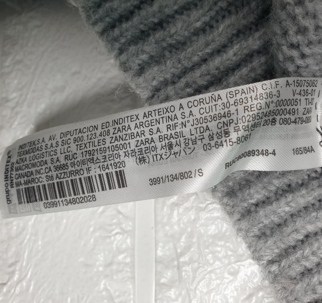 [55]자라 자카드 칼라 플로럴 니트 가디건 상품이미지6