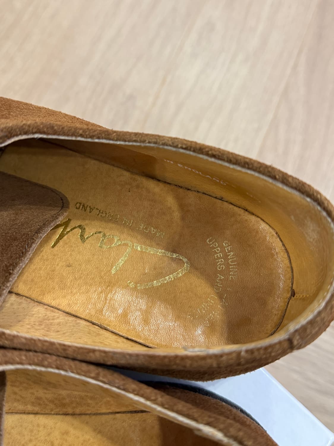 클락스 메이드인UK 스웨이드 더비 슈즈 - 8.5사이즈 상품이미지4