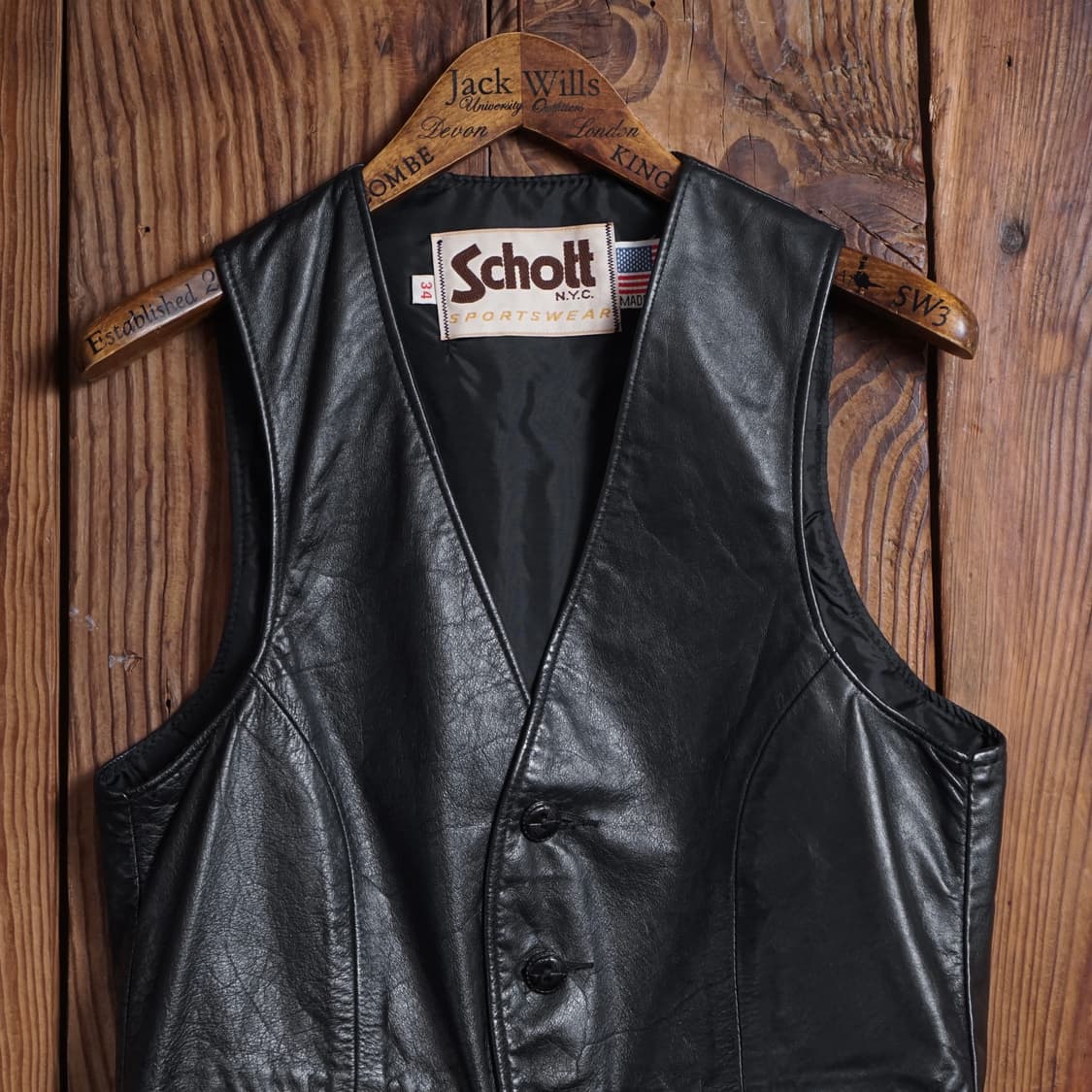 쇼트 USA Sportswear 레더 베스트 상품이미지2