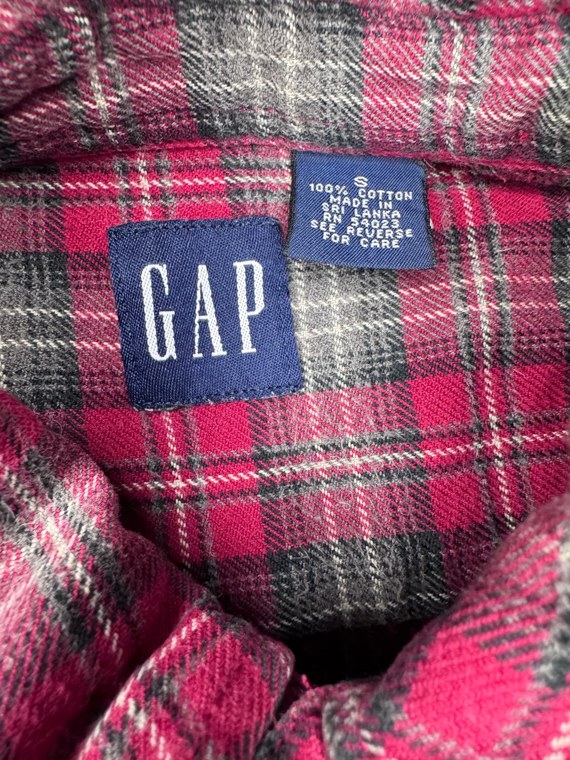 빈티지 90s 올드갭 갭 GAP 플란넬 셔츠 S 상품이미지4