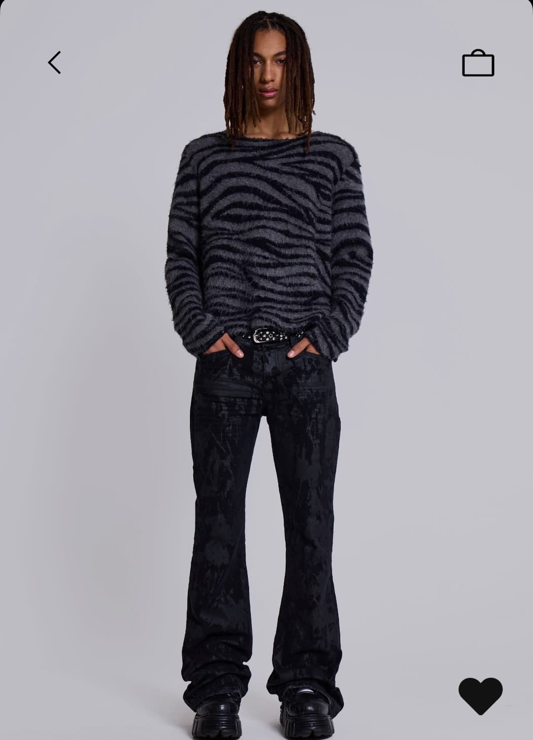 Jaded london Wax Coated Drift Jeans W28 상품이미지2