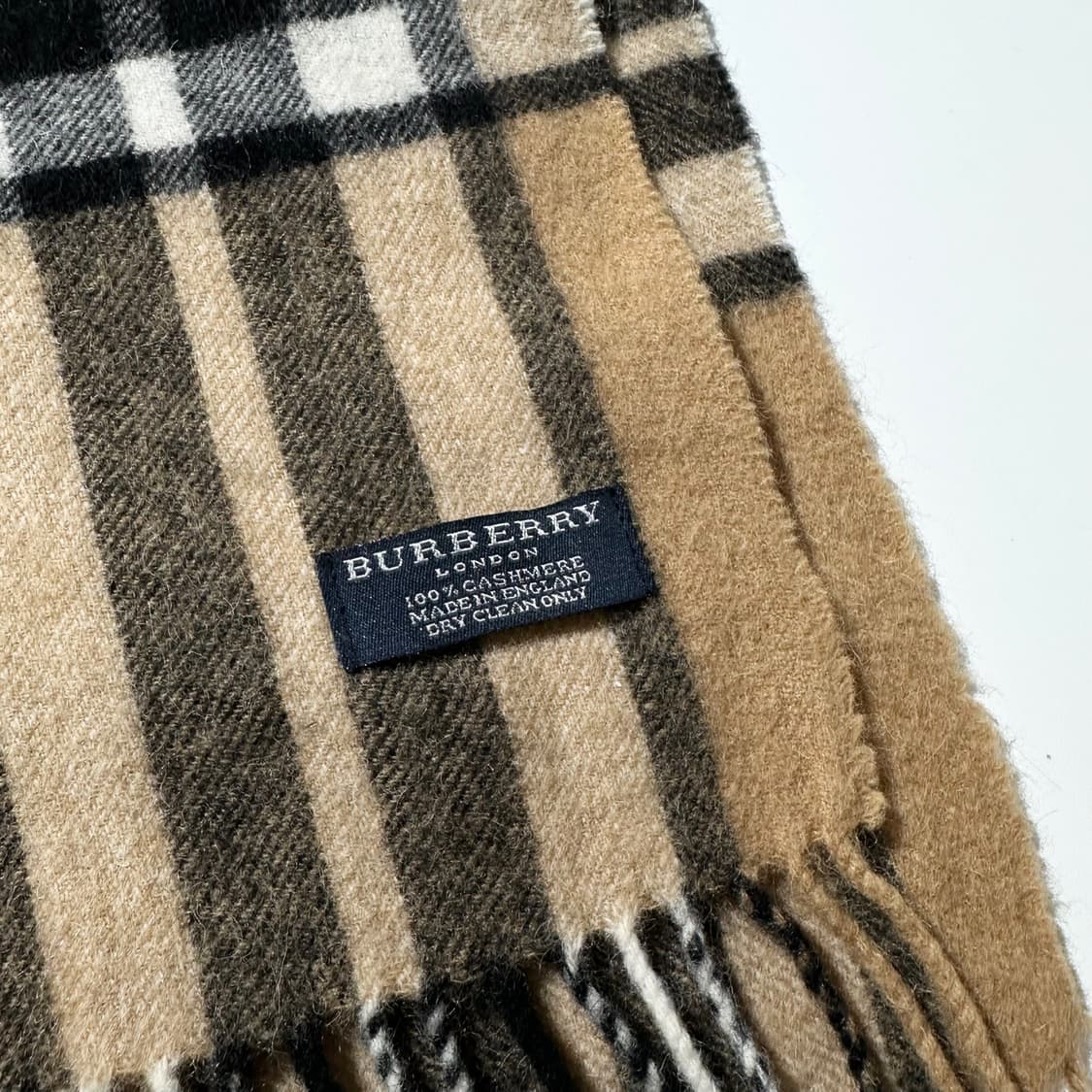 버버리 캐시미어 100% 노바체크 머플러 목도리 상품이미지3