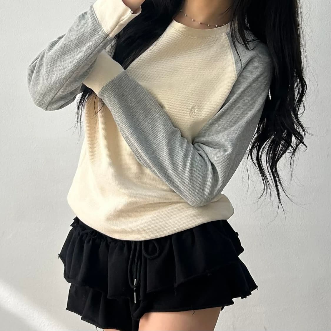 폴로 랄프로렌 나그랑 와플 슬리브 셔츠(M) 상품이미지3