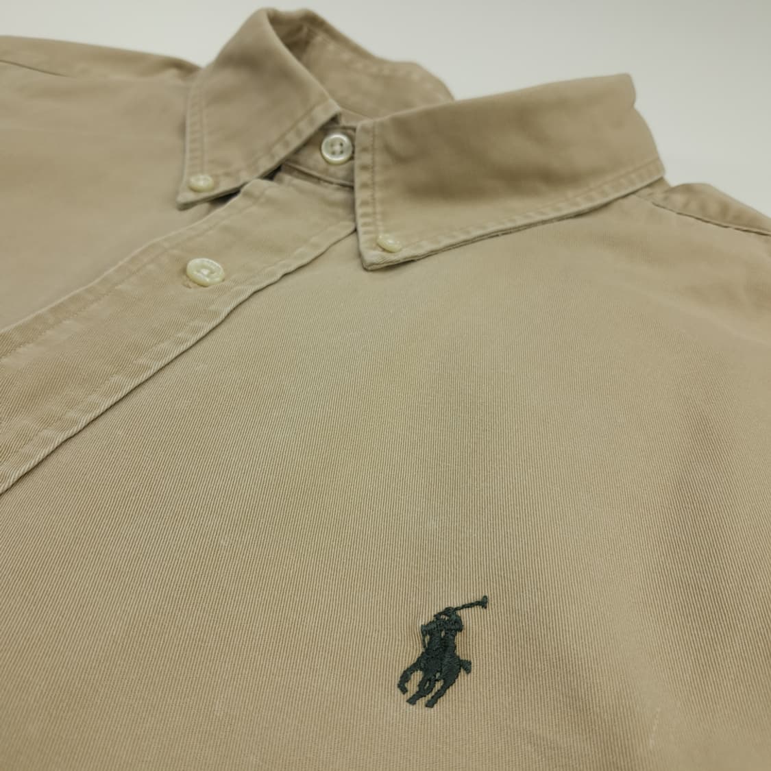 CN693 2XL 폴로 랄프로렌 베이지 긴팔 셔츠 남방 상품이미지5
