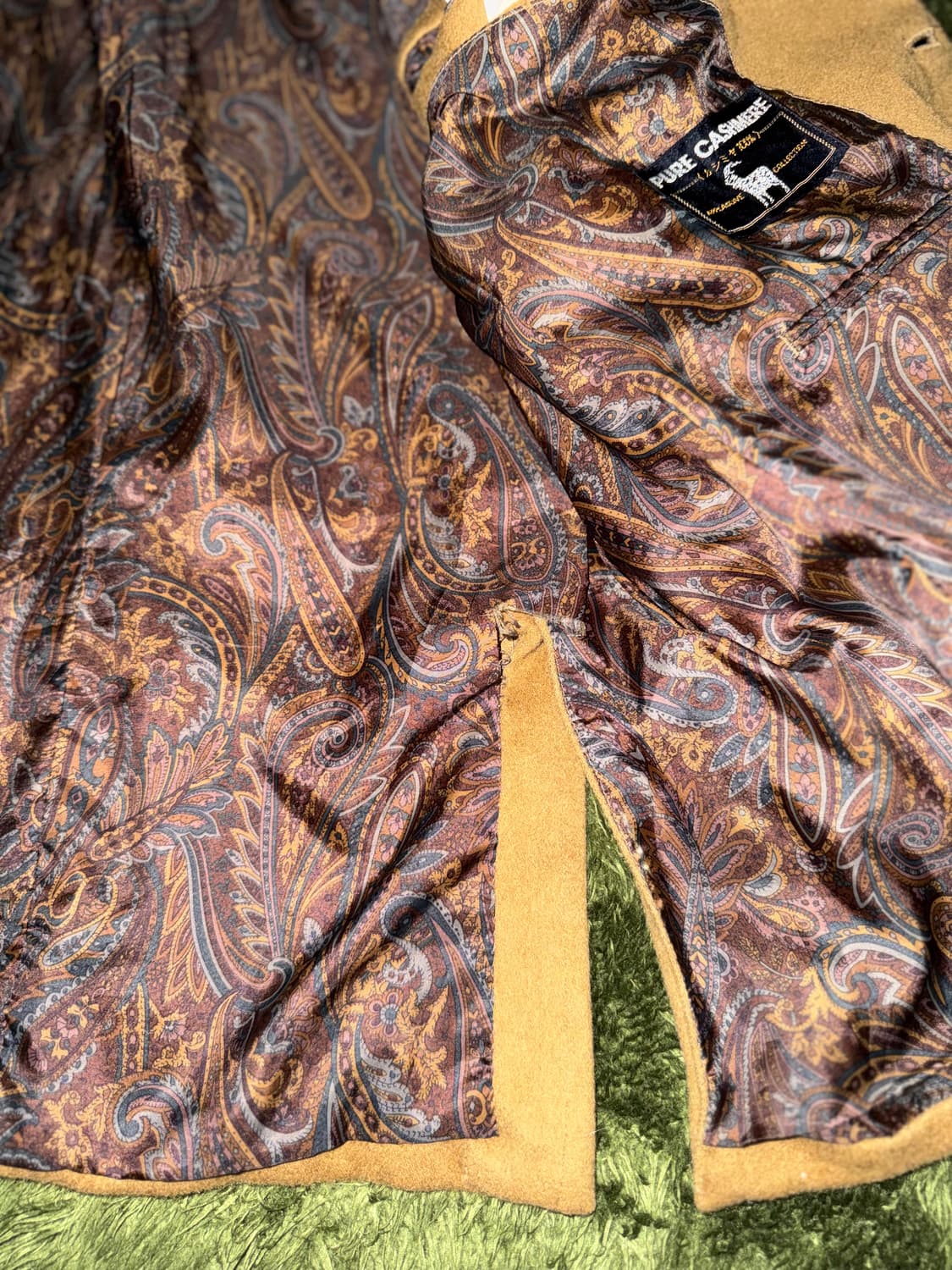 재패니즈 퓨어 캐시미어 페이즐리 라이닝 블레이저 자켓 상품이미지7